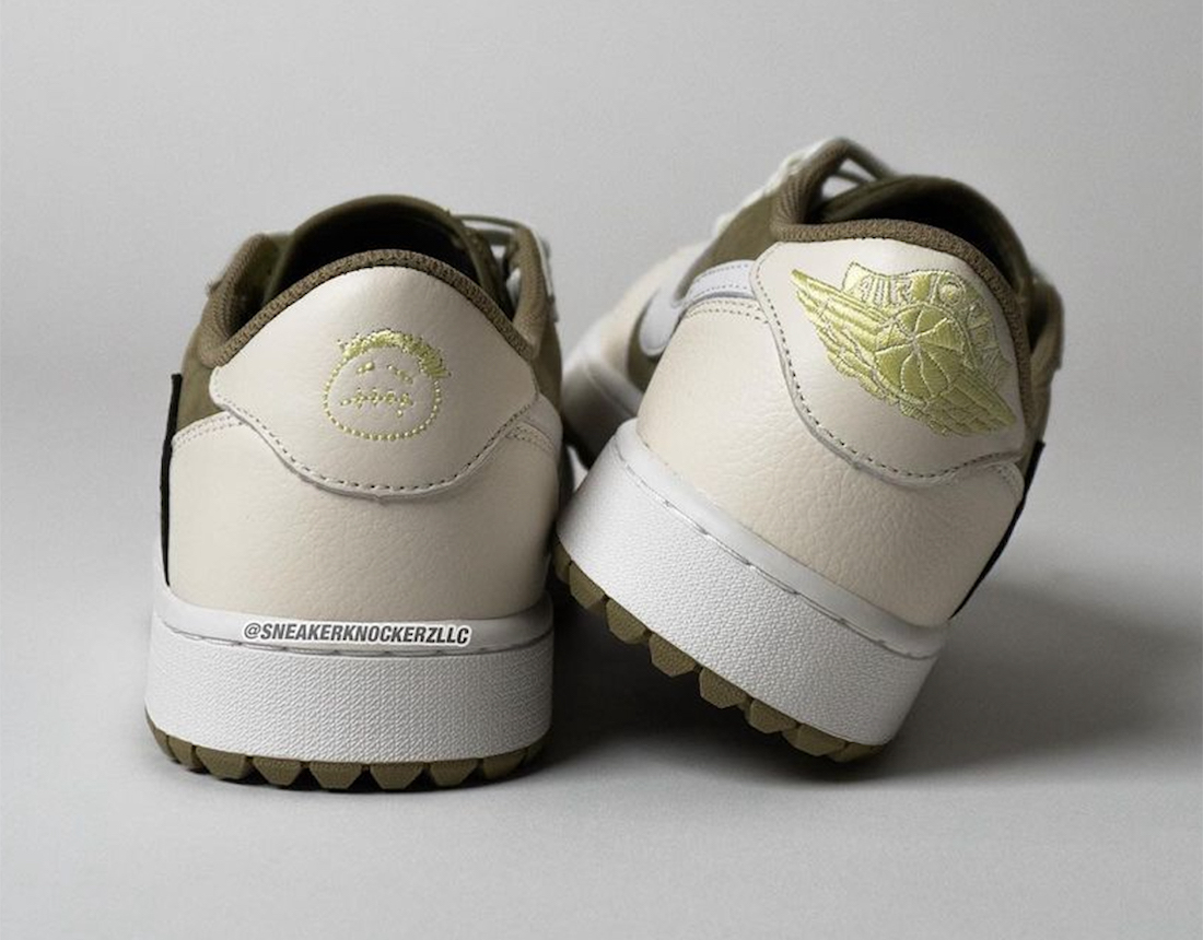 运动鞋, Travis Scott, Air Jordan 1 Low Golf, Air Jordan 1 Low, Air Jordan 1 - 特拉维斯·斯科特 x 乔丹一代低帮高尔夫鞋“橄榄色”将于10月13日发布（美国东部时间下午2点 SNKRS抽签）
