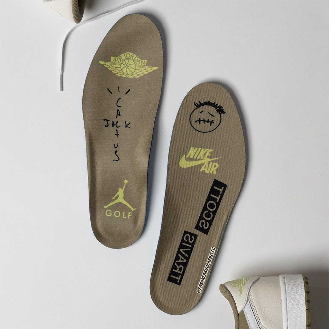 运动鞋, Travis Scott, Air Jordan 1 Low Golf, Air Jordan 1 Low, Air Jordan 1 - 特拉维斯·斯科特 x 乔丹一代低帮高尔夫鞋“橄榄色”将于10月13日发布（美国东部时间下午2点 SNKRS抽签）