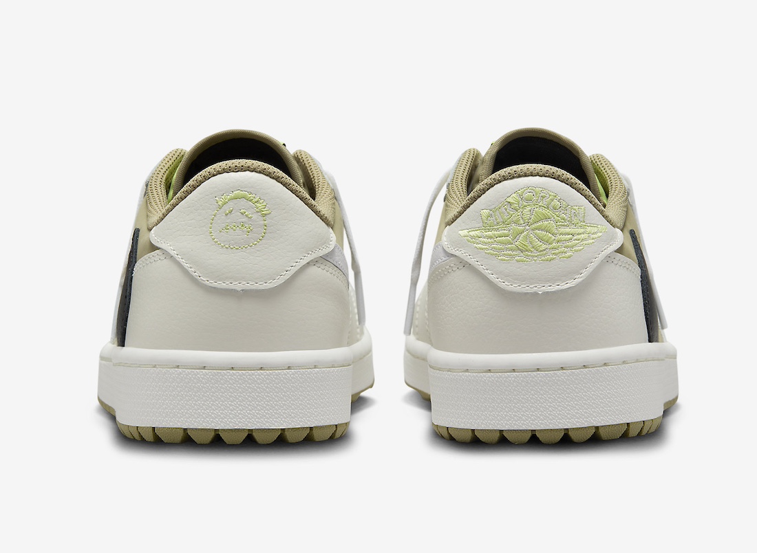 运动鞋, Travis Scott, Air Jordan 1 Low Golf, Air Jordan 1 Low, Air Jordan 1 - 特拉维斯·斯科特 x 乔丹一代低帮高尔夫鞋“橄榄色”将于10月13日发布（美国东部时间下午2点 SNKRS抽签）