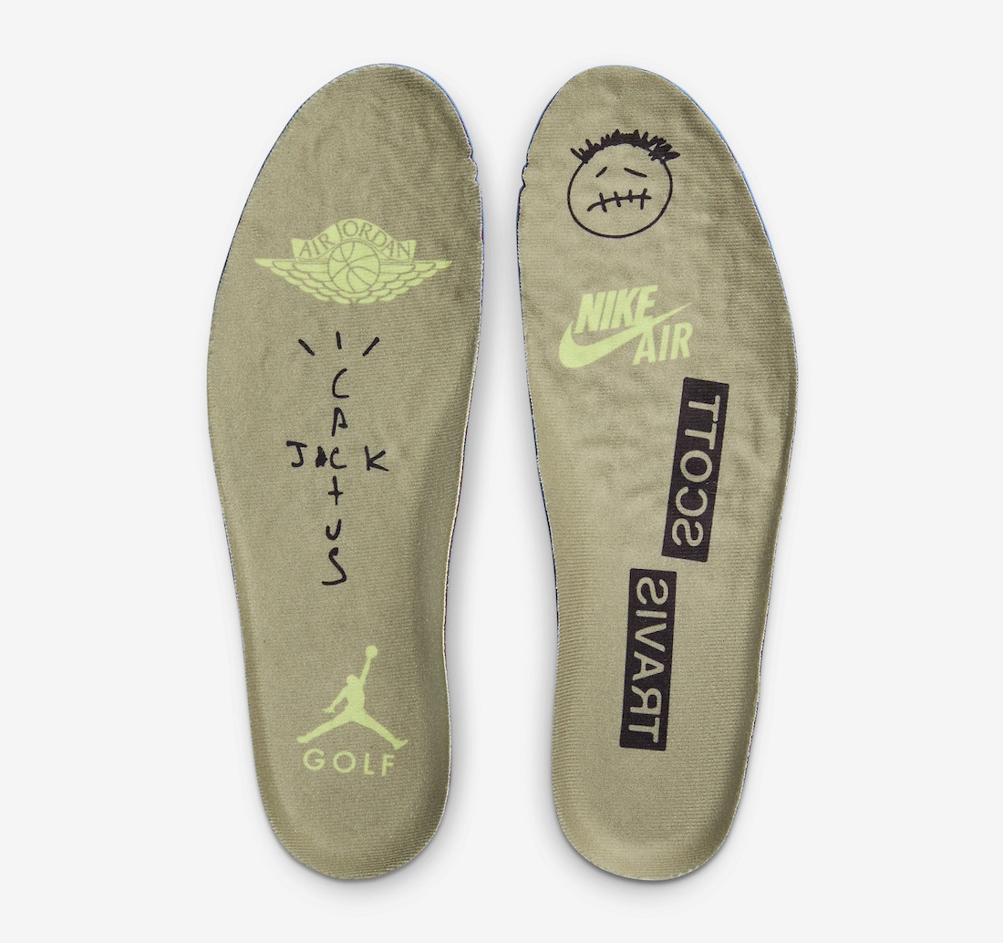 运动鞋, Travis Scott, Air Jordan 1 Low Golf, Air Jordan 1 Low, Air Jordan 1 - 特拉维斯·斯科特 x 乔丹一代低帮高尔夫鞋“橄榄色”将于10月13日发布（美国东部时间下午2点 SNKRS抽签）