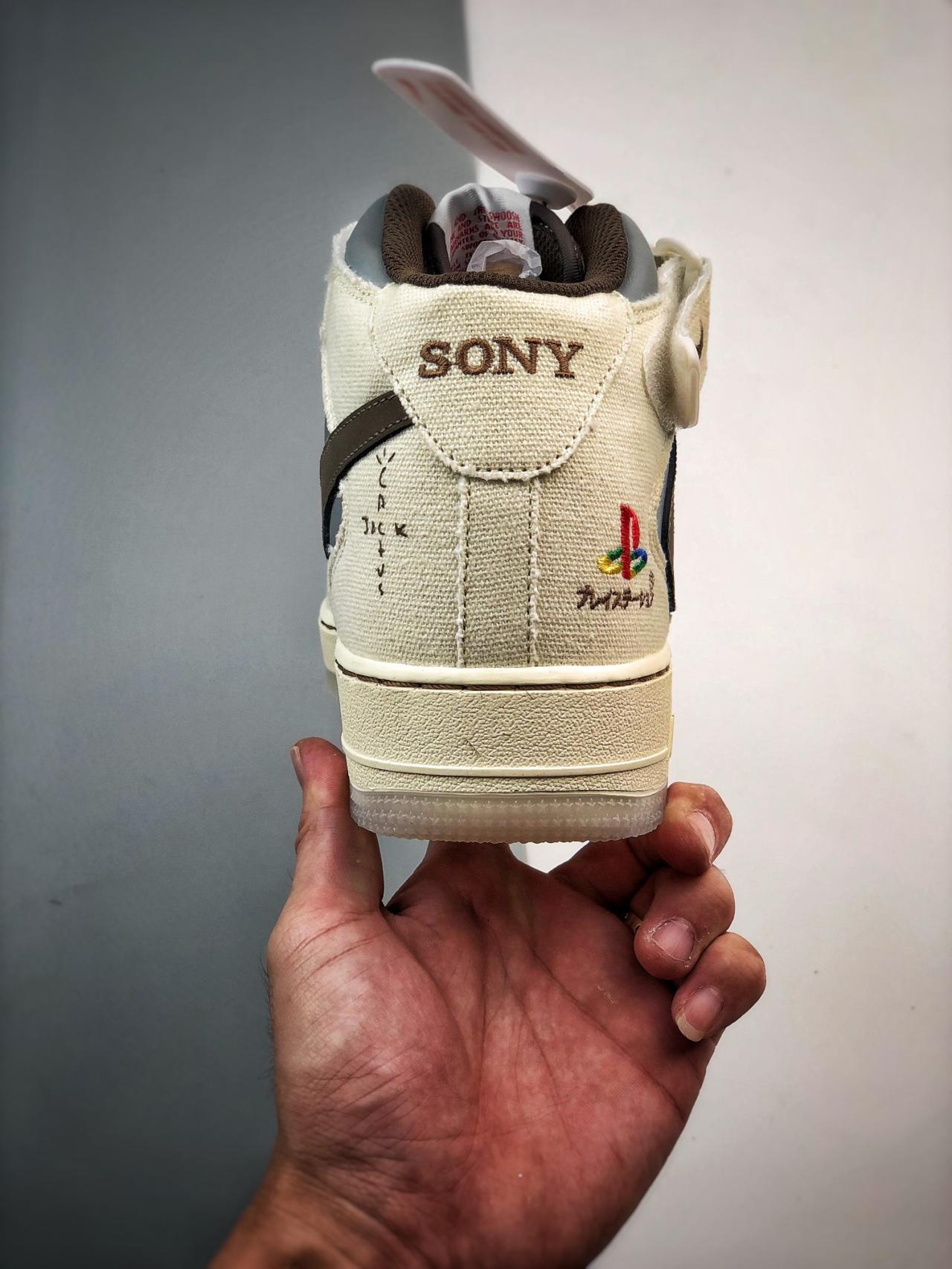 运动鞋, 篮球鞋, 球鞋, 倒钩, Air Force 1 - Air Force 1'07 Mid 白棕倒钩 高帮鞋 系列：Air Force 1'07 Mid 鞋子类型：篮球鞋 鞋帮高度：高帮 颜色：白棕 货号：BQ5828-202