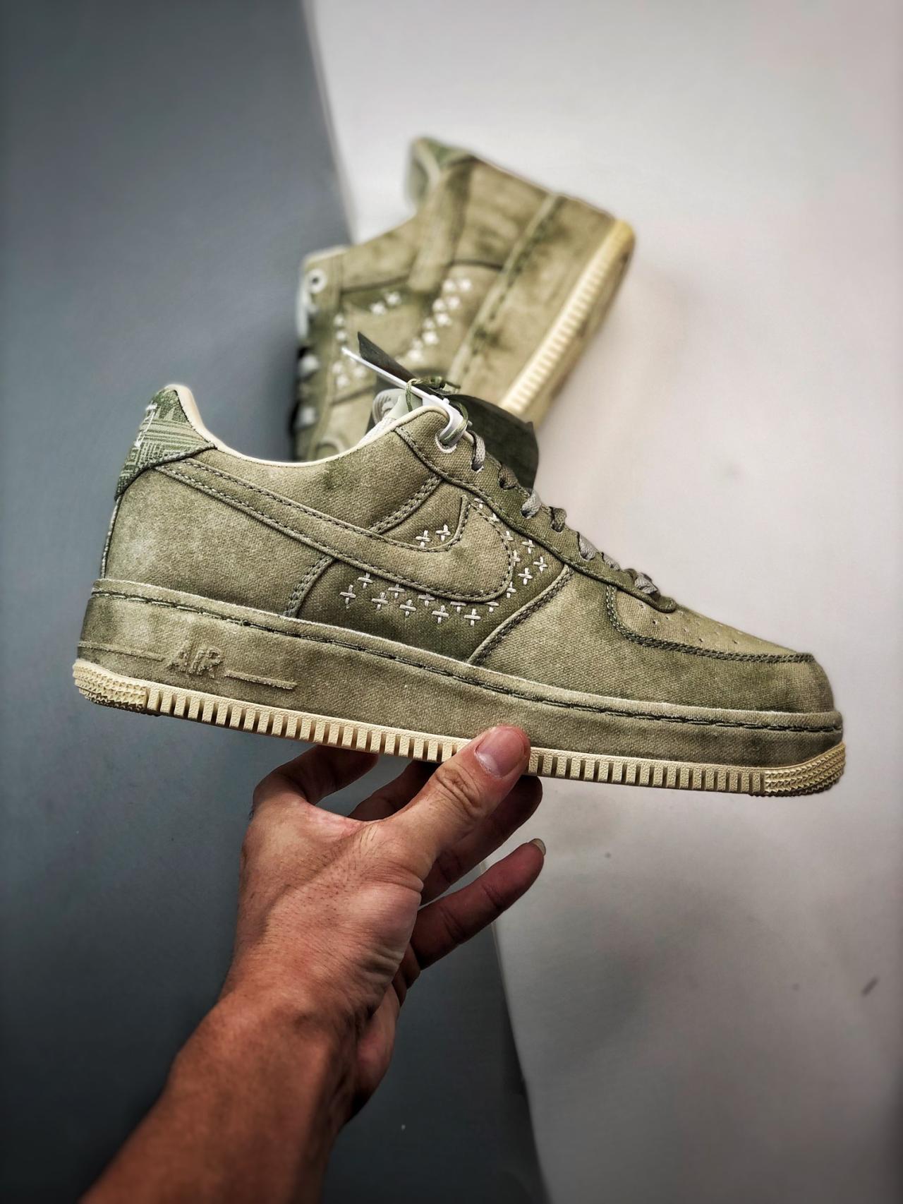 运动鞋, 篮球鞋, 球鞋, Air Force 1 - Air Force 1 '07 PRM 系列 篮球鞋 绿色 货号：DV4246-333
