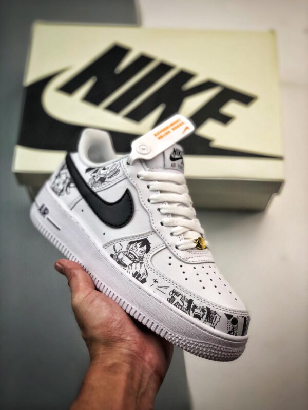 运动鞋, 篮球鞋, 球鞋, NIke Air Force 1 '07, Nike Air Force 1, Air Force 1 - Nike Air Force 1 '07 Low 海贼王涂鸦 高帮篮球鞋 货号：AM0703-122