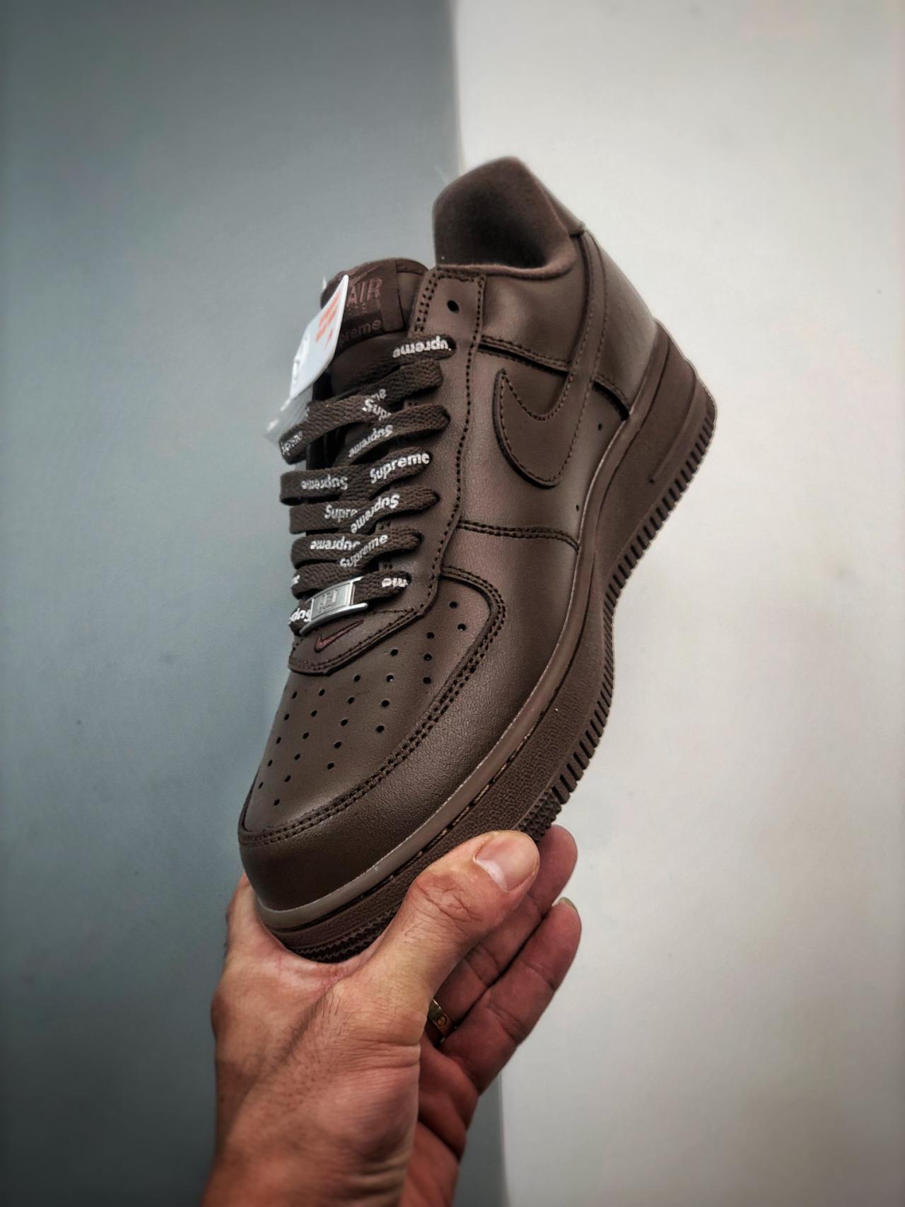 运动鞋, Air Force 1 Low, Air Force 1 - Sup x Air Force 1 Low 咖棕 鞋帮低帮 灰色 货号：CU9225-101