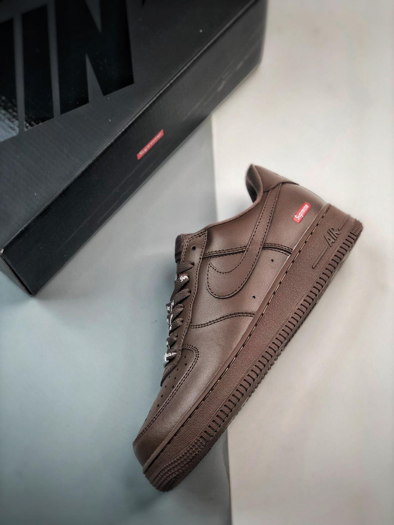 运动鞋, Air Force 1 Low, Air Force 1 - Sup x Air Force 1 Low 咖棕 鞋帮低帮 灰色 货号：CU9225-101
