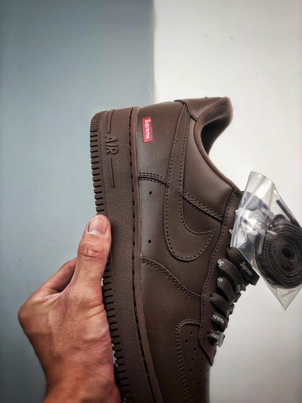 运动鞋, Air Force 1 Low, Air Force 1 - Sup x Air Force 1 Low 咖棕 鞋帮低帮 灰色 货号：CU9225-101