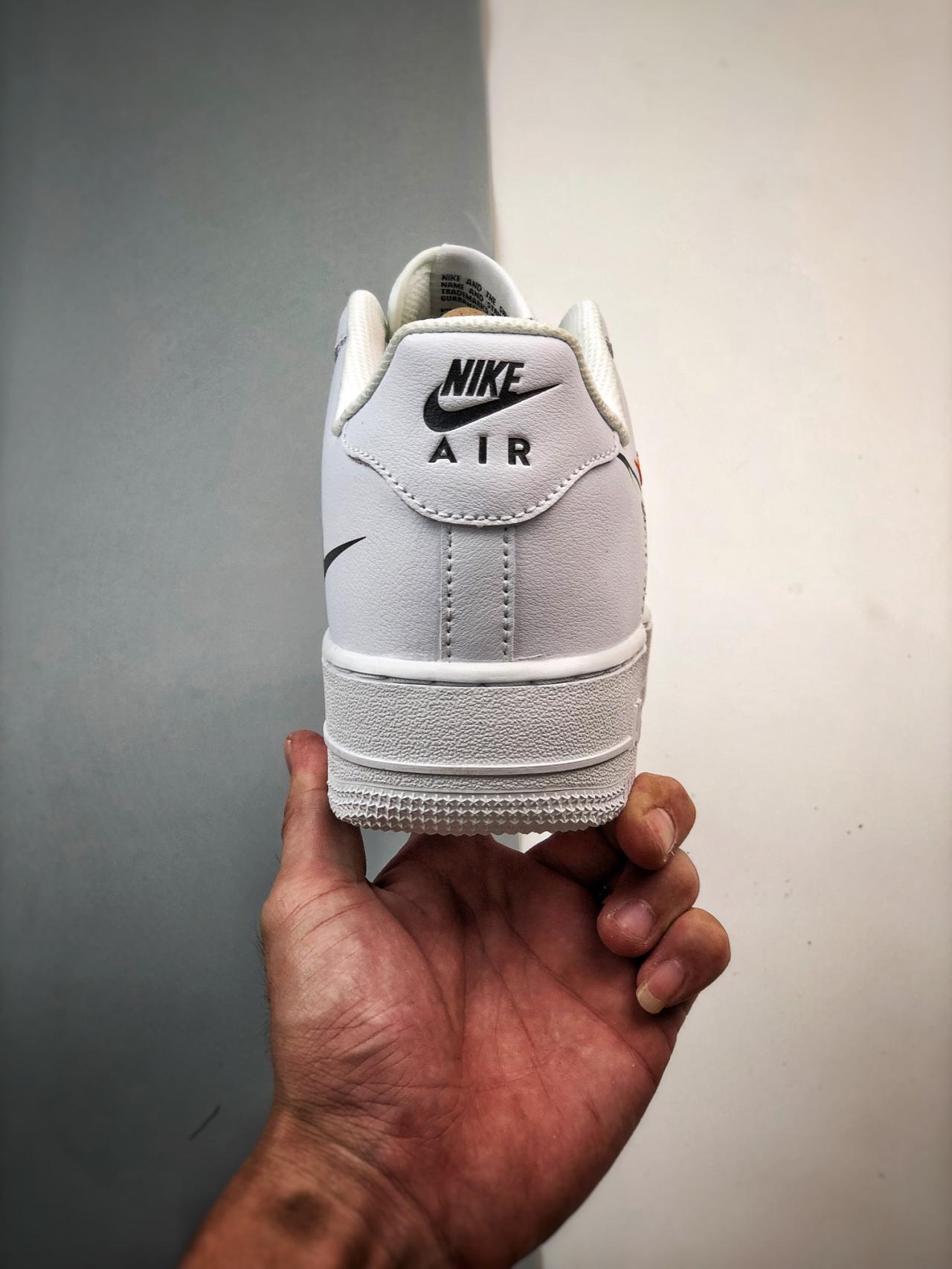 运动鞋, 篮球鞋, 球鞋, Air Force 1 - Air Force 1 '07 Low 白黑四钩 高帮篮球鞋 货号：FN7807-100