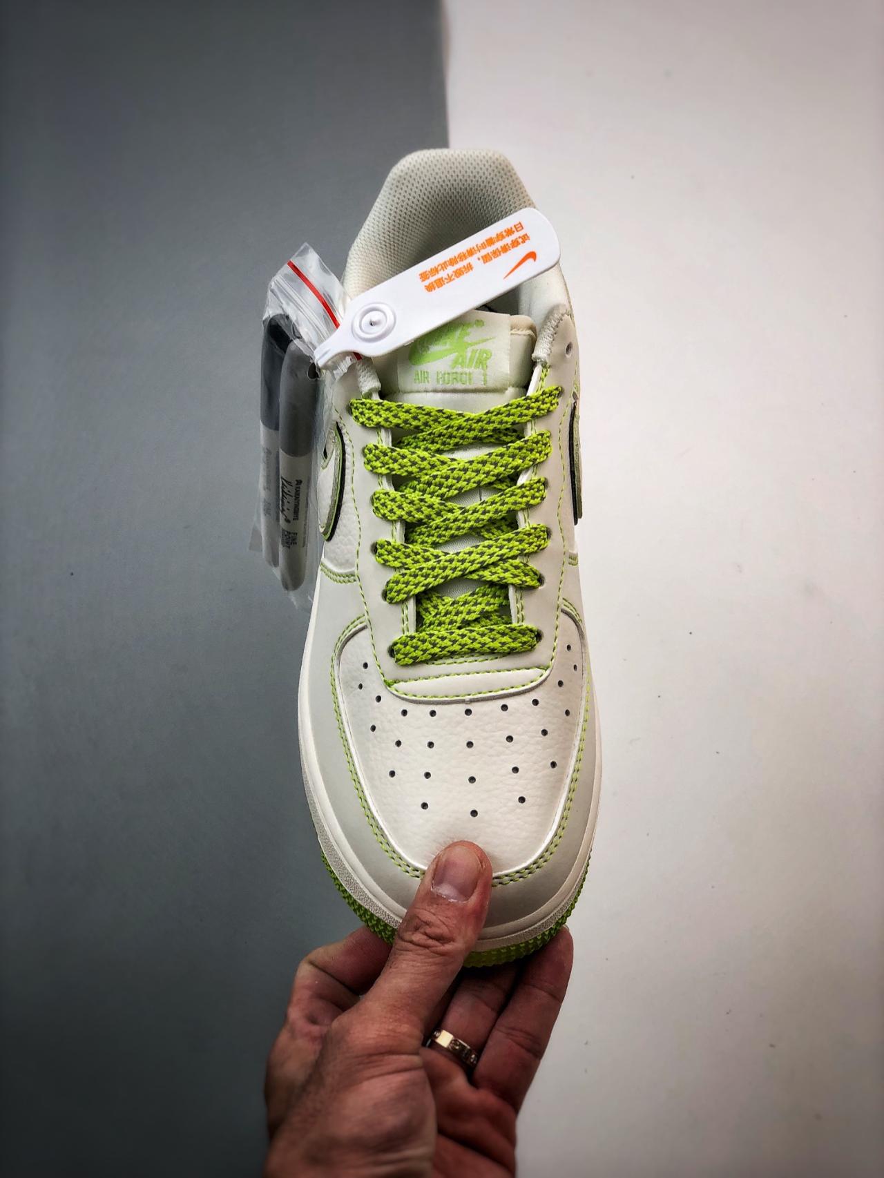 运动鞋, 跑鞋, 空军一号, NIke Air Force 1 '07, Nike Air Force 1, Air Force 1 - Nike Air Force 1 '07 Low 五道杠苹果绿 鞋帮高度低帮 绿色 货号：UN3699-088