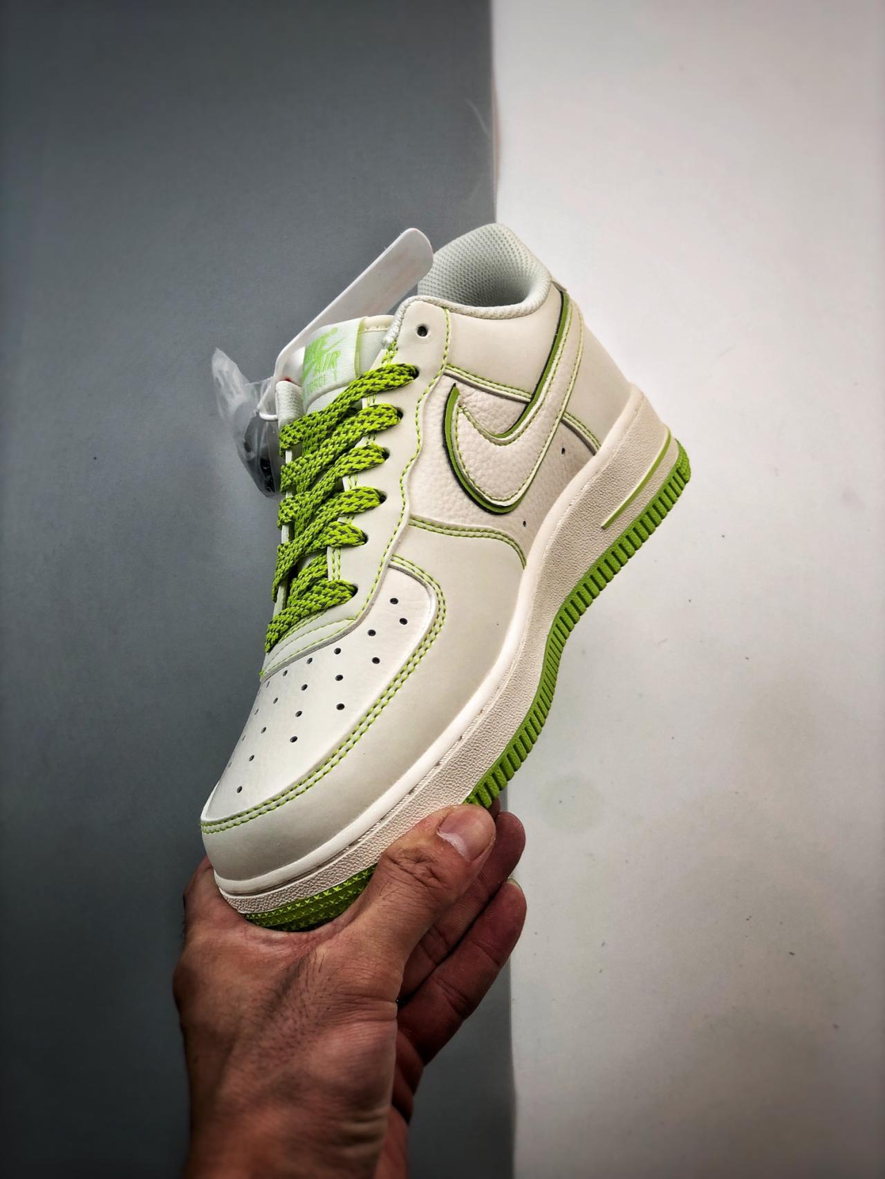 运动鞋, 跑鞋, 空军一号, NIke Air Force 1 '07, Nike Air Force 1, Air Force 1 - Nike Air Force 1 '07 Low 五道杠苹果绿 鞋帮高度低帮 绿色 货号：UN3699-088