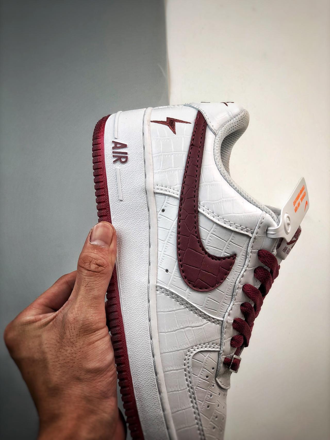 运动鞋, 空军一号, 服装, Air Force 1 - Air Force 1 '07 Low 闪电白酒红 货号：DD0614-335
