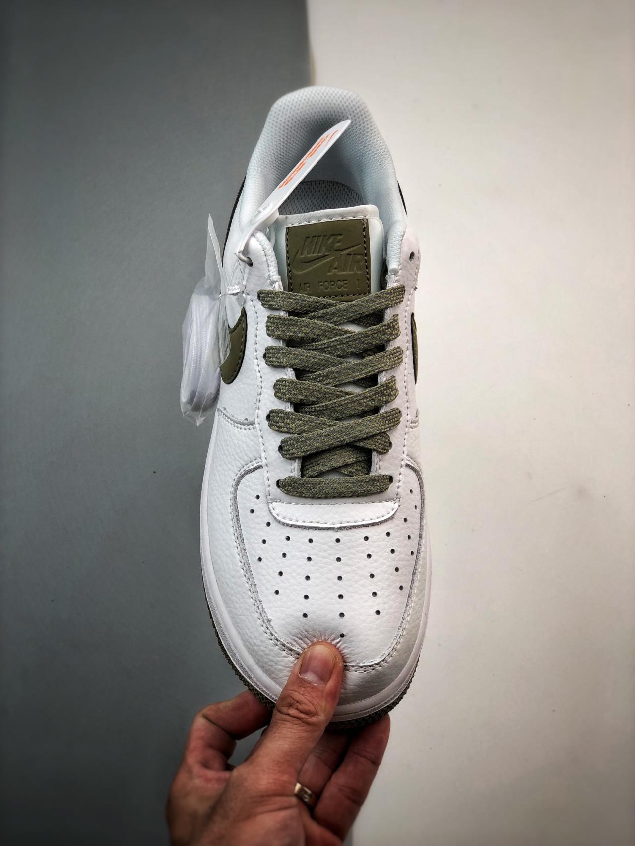 运动鞋, 篮球鞋, 球鞋, Air Force 1 Low, Air Force 1 - Drake x Air Force 1 Low 白橄榄绿 高帮篮球鞋 货号：LO1718-062