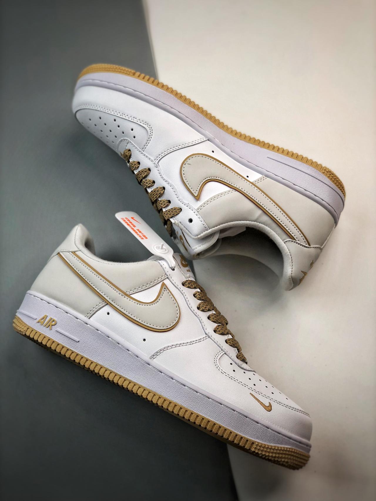 运动鞋, 服装, Air Force 1 - Air Force 1 '07 Low 3M白灰卡其 鞋子类型：低帮 颜色：白灰卡其 货号：YZ8115-004