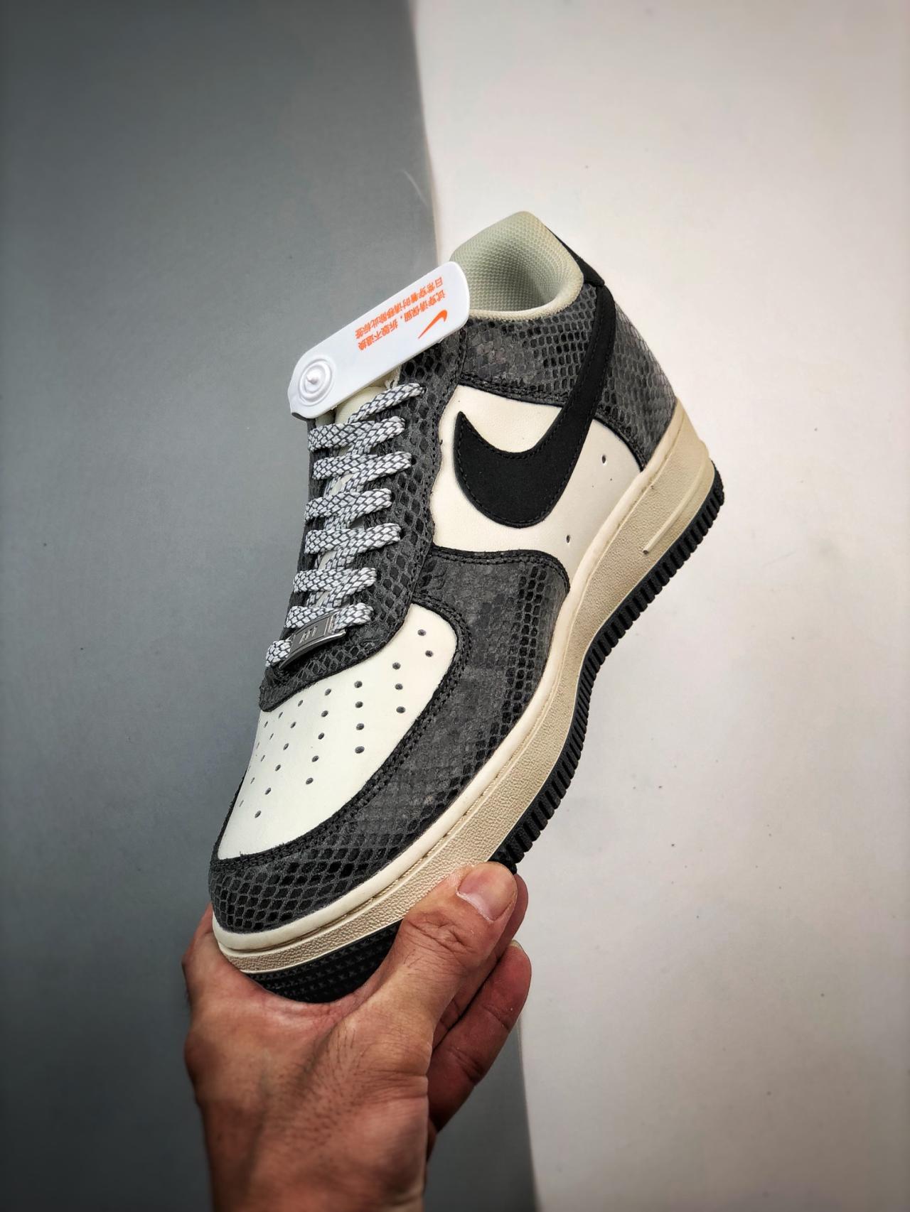 运动鞋, Air Force 1 - Air Force 1 '07 Low 五道杠黑蛇纹 高帮运动鞋 黑色 货号：BS9055-829