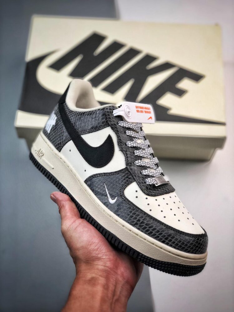 Air Force 1 '07 Low 五道杠黑蛇纹 高帮运动鞋 黑色 货号:BS9055-829 运动鞋, Air Force 1 - Air Force 1 '07 Low 五道杠黑蛇纹 高帮运动鞋 黑色 货号:BS9055-829