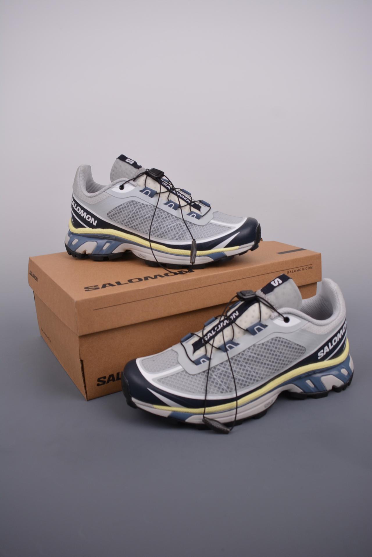 运动鞋, 跑步鞋, SALOMON XT-6 - Salomon XT-6 "GTX" 潮流越野户外功能休闲跑步鞋 高帮 采用透气网布与防护皮革组合鞋面材质 灰色 货号: 417427 32 G0JS 尺码：36 36.5 37.5 38 38.5 39 40 40.5 41 42 42.5 43 44 44.5 45