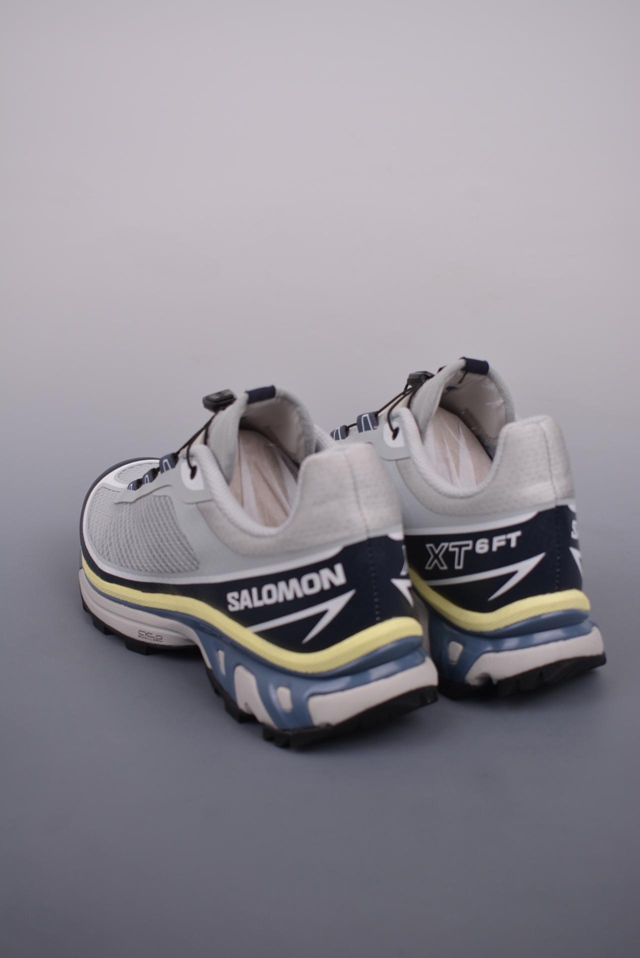 运动鞋, 跑步鞋, SALOMON XT-6 - Salomon XT-6 "GTX" 潮流越野户外功能休闲跑步鞋 高帮 采用透气网布与防护皮革组合鞋面材质 灰色 货号: 417427 32 G0JS 尺码：36 36.5 37.5 38 38.5 39 40 40.5 41 42 42.5 43 44 44.5 45