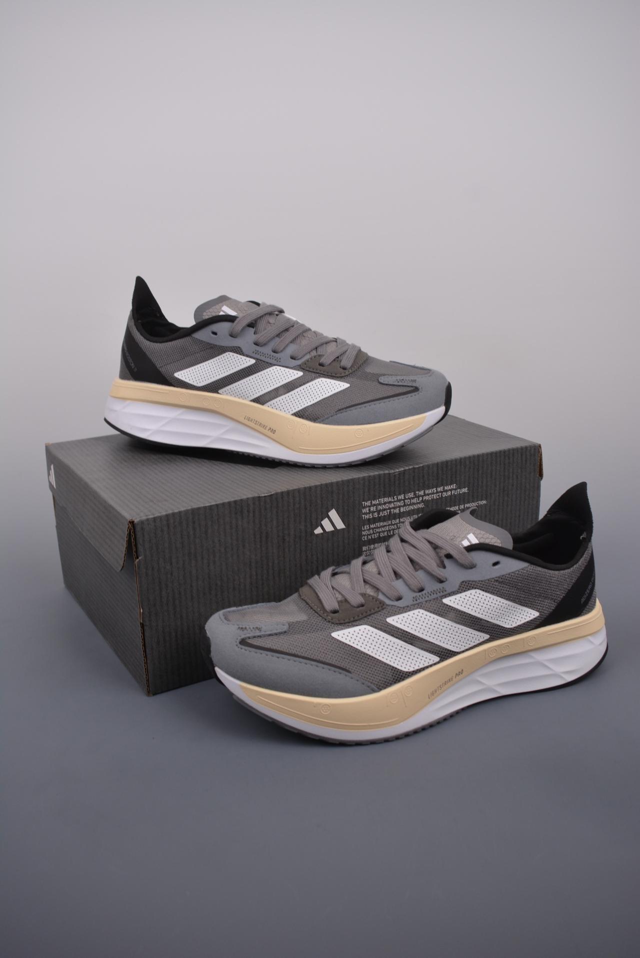 跑鞋, 跑步鞋, adidas Adizero - Adidas Adizero Boston 11 超轻发泡底 缓震透气跑步鞋 鞋帮高度：未提及 颜色：未提及 货号：GV7068JS