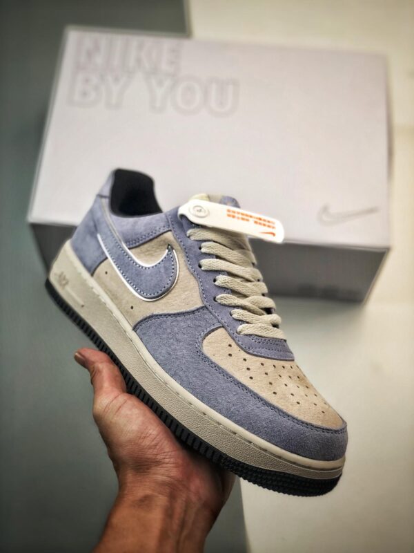 篮球鞋, 球鞋, Nike Air Force 1 Low, Nike Air Force 1, CW2288-111, Air Force 1 Low, Air Force 1 - Nike Air Force 1 Low "By You" 麂皮灰紫 高帮篮球鞋 货号：CW2288-111