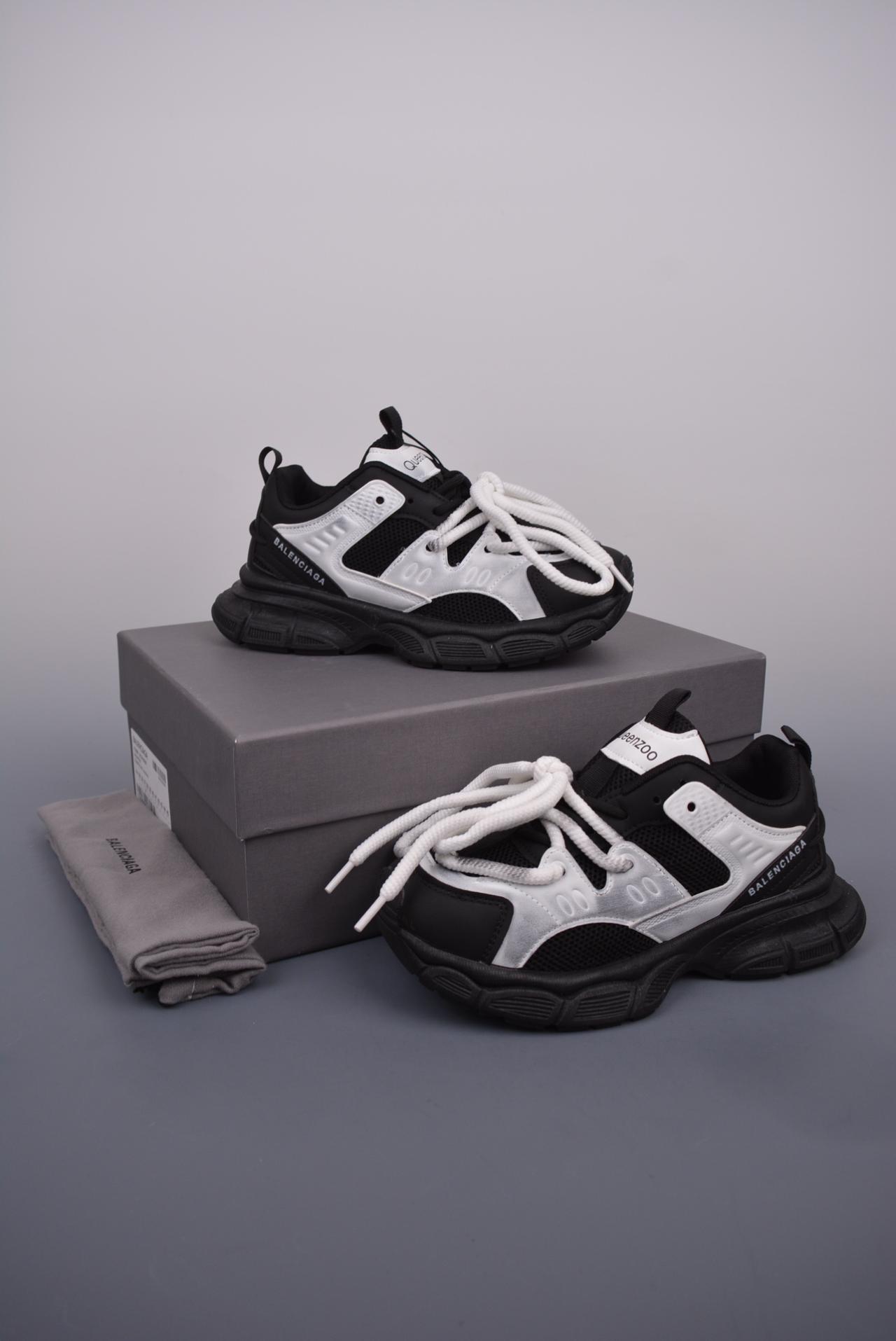 - 巴黎世家BALENCIAGA Sneaker Rose Pink/Black 低帮潮流风百搭休闲运动鞋 货号：23ss