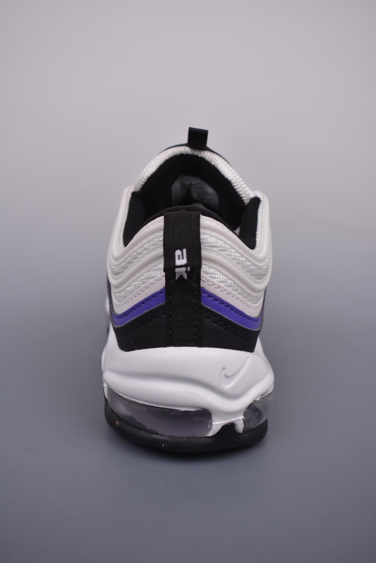 运动鞋, 服装, Air Max 97 - NK Air Max 97 黑白紫 鞋子类型：子弹拆解原鞋 鞋帮高度：全市场最强版本 颜色：黑白紫 货号：921826 109Q 尺码： 39 40 40.5 41 42 42.5 43 44 44.5 45