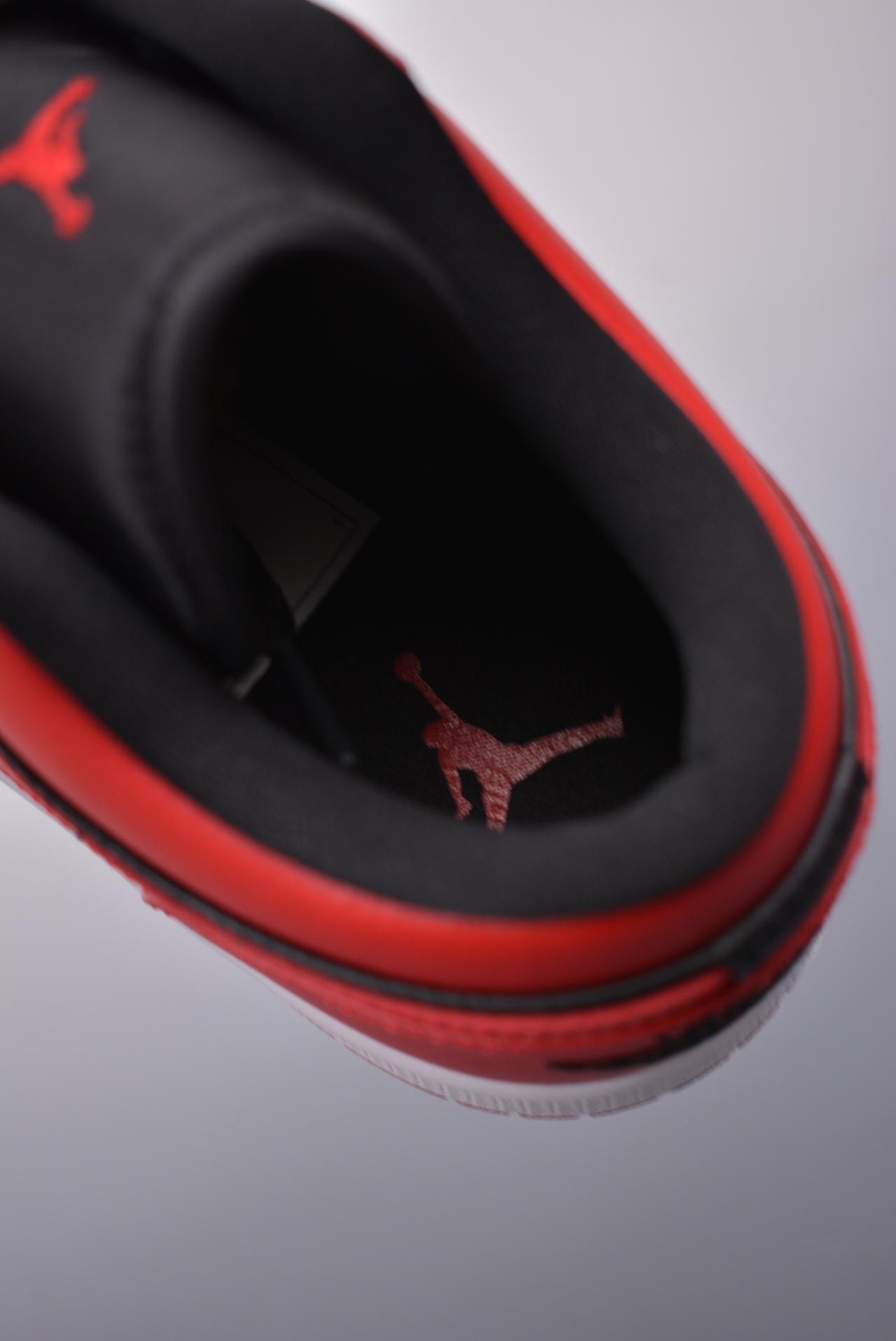 - Air Jordan 1 Low 黑红禁穿 纯原系列 高帮篮球鞋 黑红 网络货号：553558 606GJ
