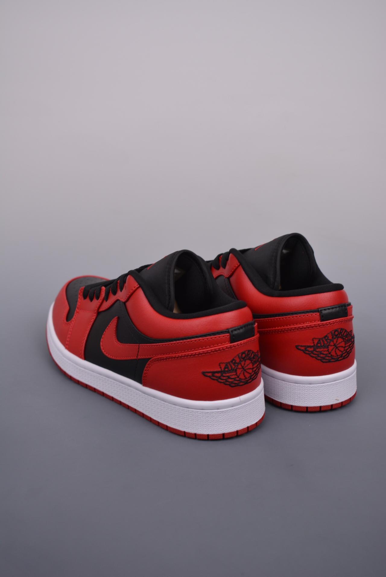 - Air Jordan 1 Low 黑红禁穿 纯原系列 高帮篮球鞋 黑红 网络货号：553558 606GJ