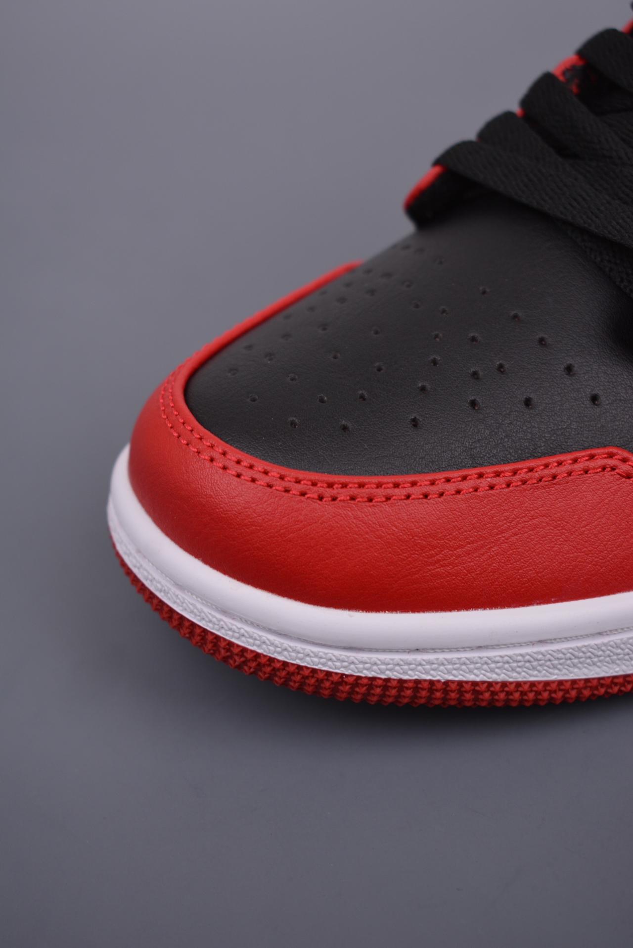 - Air Jordan 1 Low 黑红禁穿 纯原系列 高帮篮球鞋 黑红 网络货号：553558 606GJ