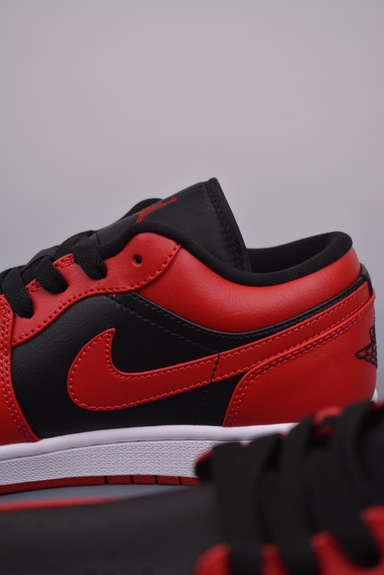 - Air Jordan 1 Low 黑红禁穿 纯原系列 高帮篮球鞋 黑红 网络货号：553558 606GJ