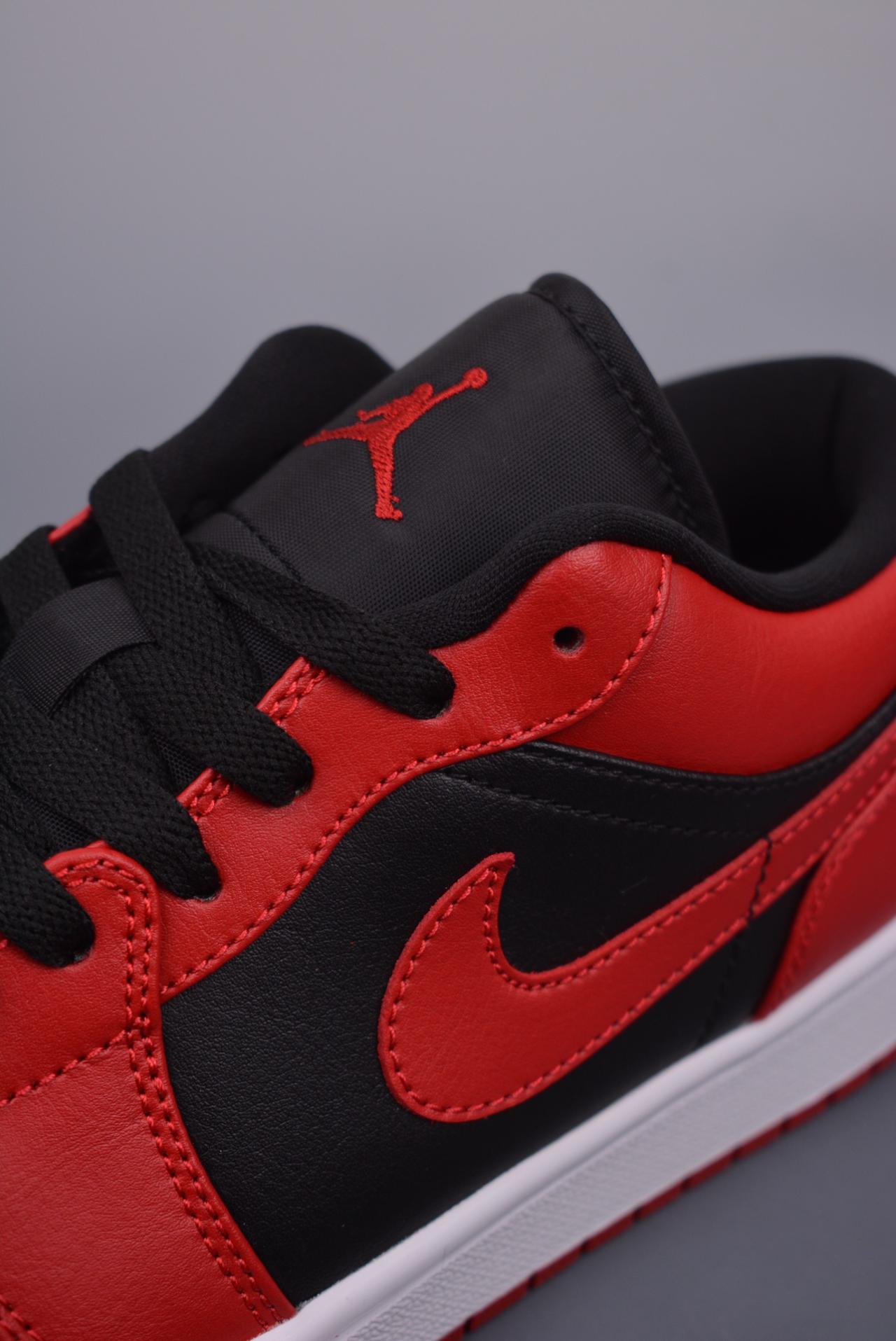 - Air Jordan 1 Low 黑红禁穿 纯原系列 高帮篮球鞋 黑红 网络货号：553558 606GJ