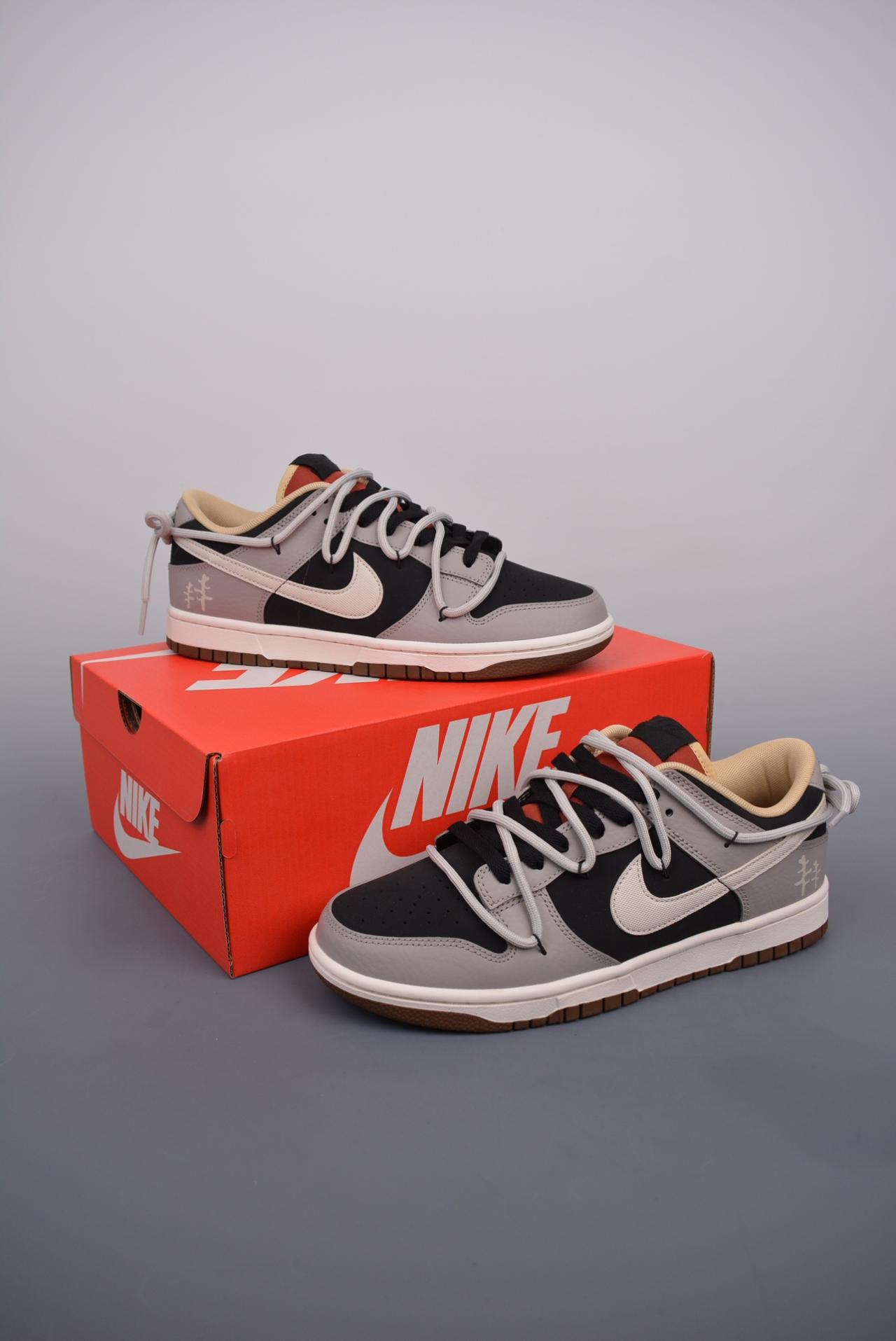 运动鞋, 解构, SB Dunk Low, Nike SB Dunk Low - Nike SB Dunk Low 系列 徒步山野 解构抽绳鞋带 纯原大厂出品 灰色 货号：DR9704 200OD