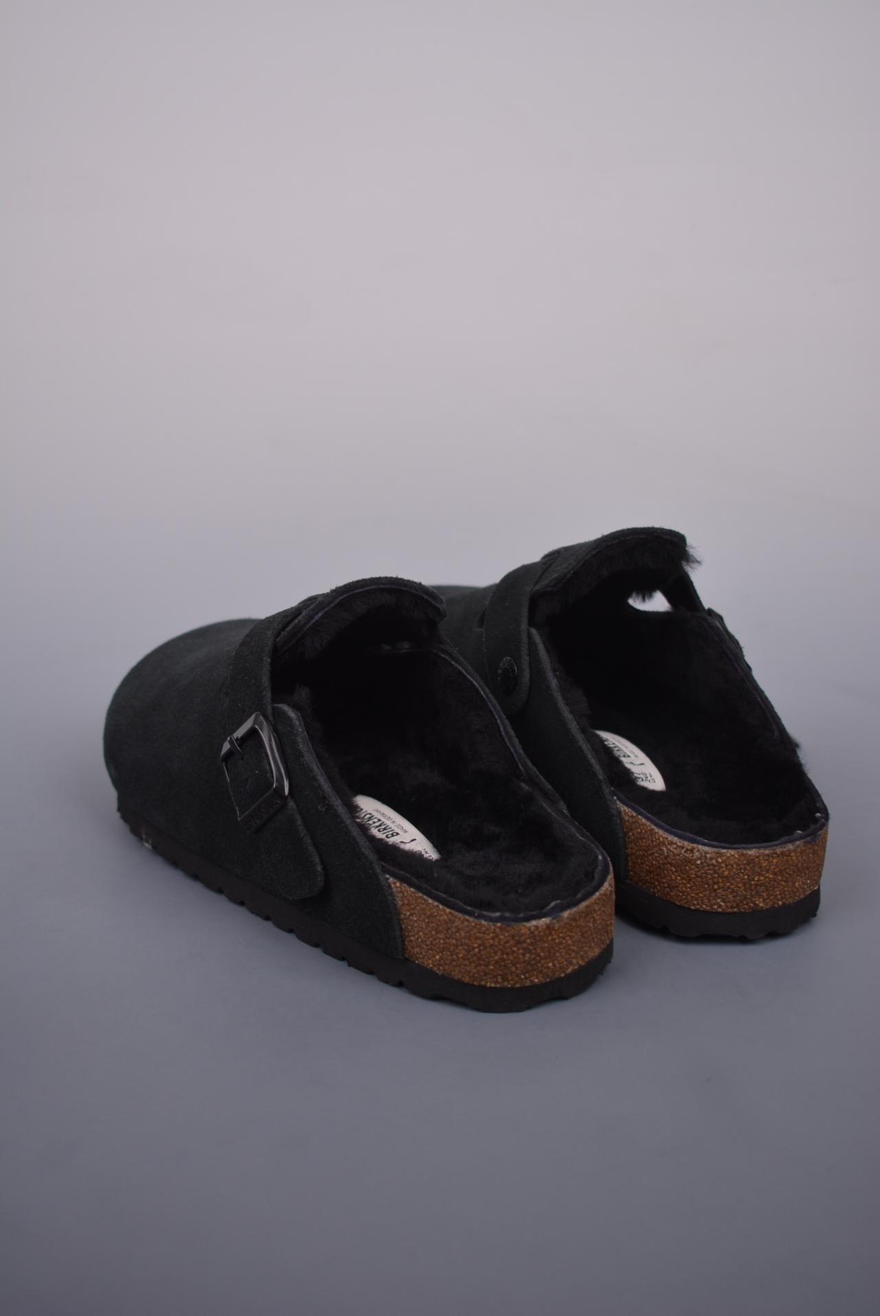 运动鞋 - 博肯 Birkenstock Boston BS 波士顿加绒系列 高帮鞋 褐色 货号：NCC1234