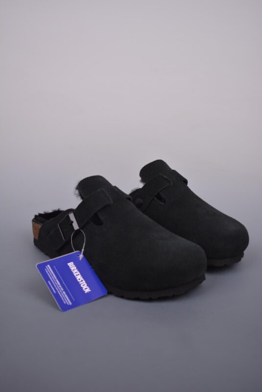 运动鞋 - 博肯 Birkenstock Boston BS 波士顿加绒系列 高帮鞋 褐色 货号：NCC1234