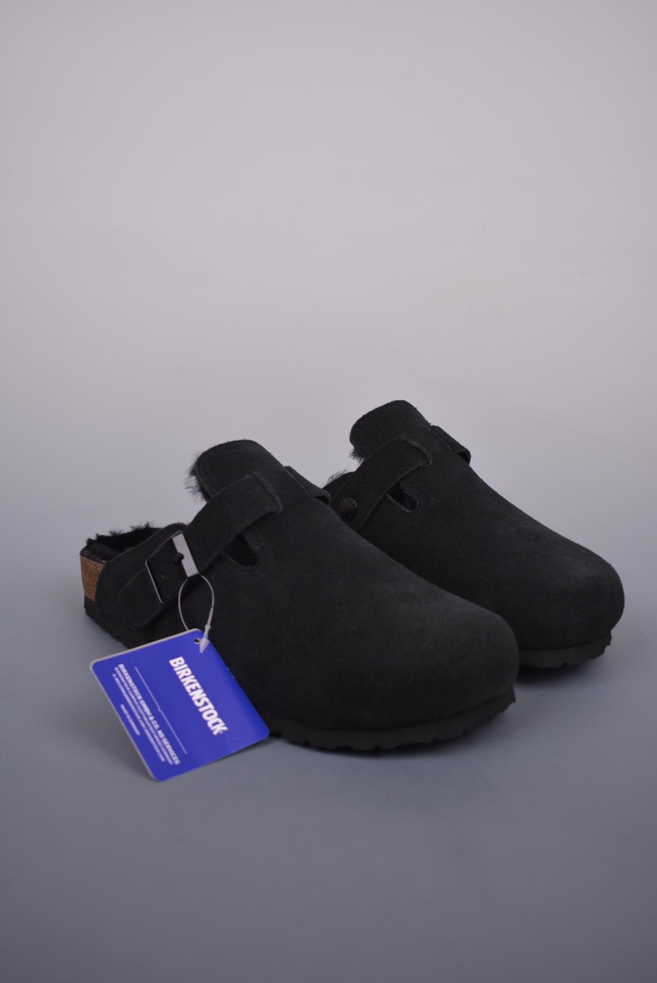 运动鞋 - 博肯 Birkenstock Boston BS 波士顿加绒系列 高帮鞋 褐色 货号：NCC1234
