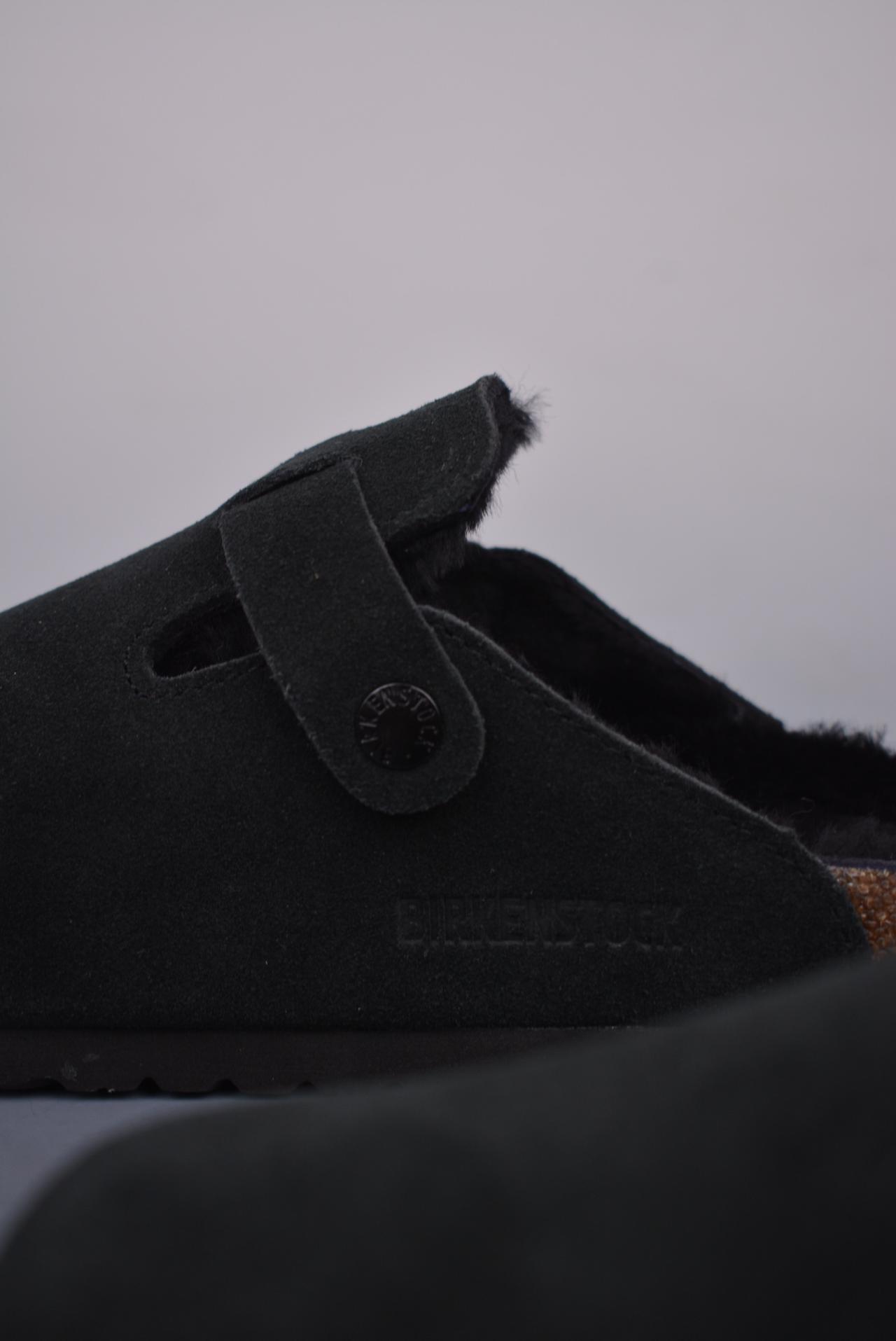 运动鞋 - 博肯 Birkenstock Boston BS 波士顿加绒系列 高帮鞋 褐色 货号：NCC1234