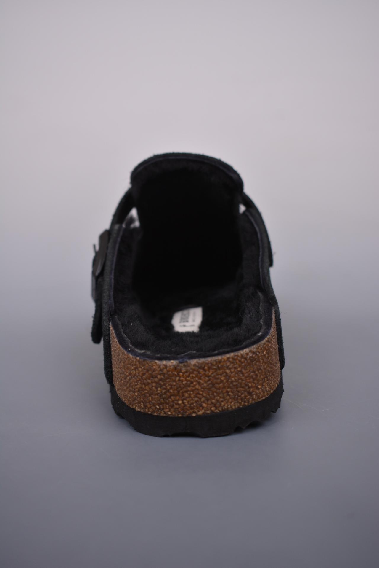 运动鞋 - 博肯 Birkenstock Boston BS 波士顿加绒系列 高帮鞋 褐色 货号：NCC1234