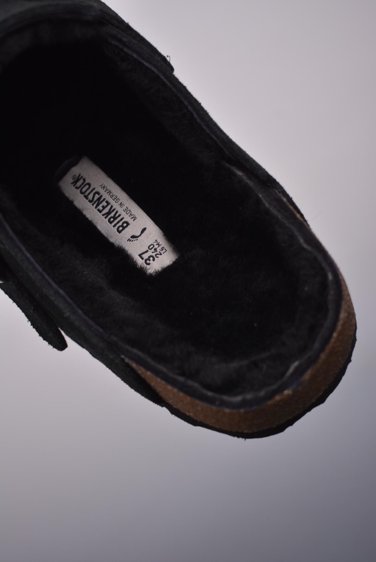 运动鞋 - 博肯 Birkenstock Boston BS 波士顿加绒系列 高帮鞋 褐色 货号：NCC1234