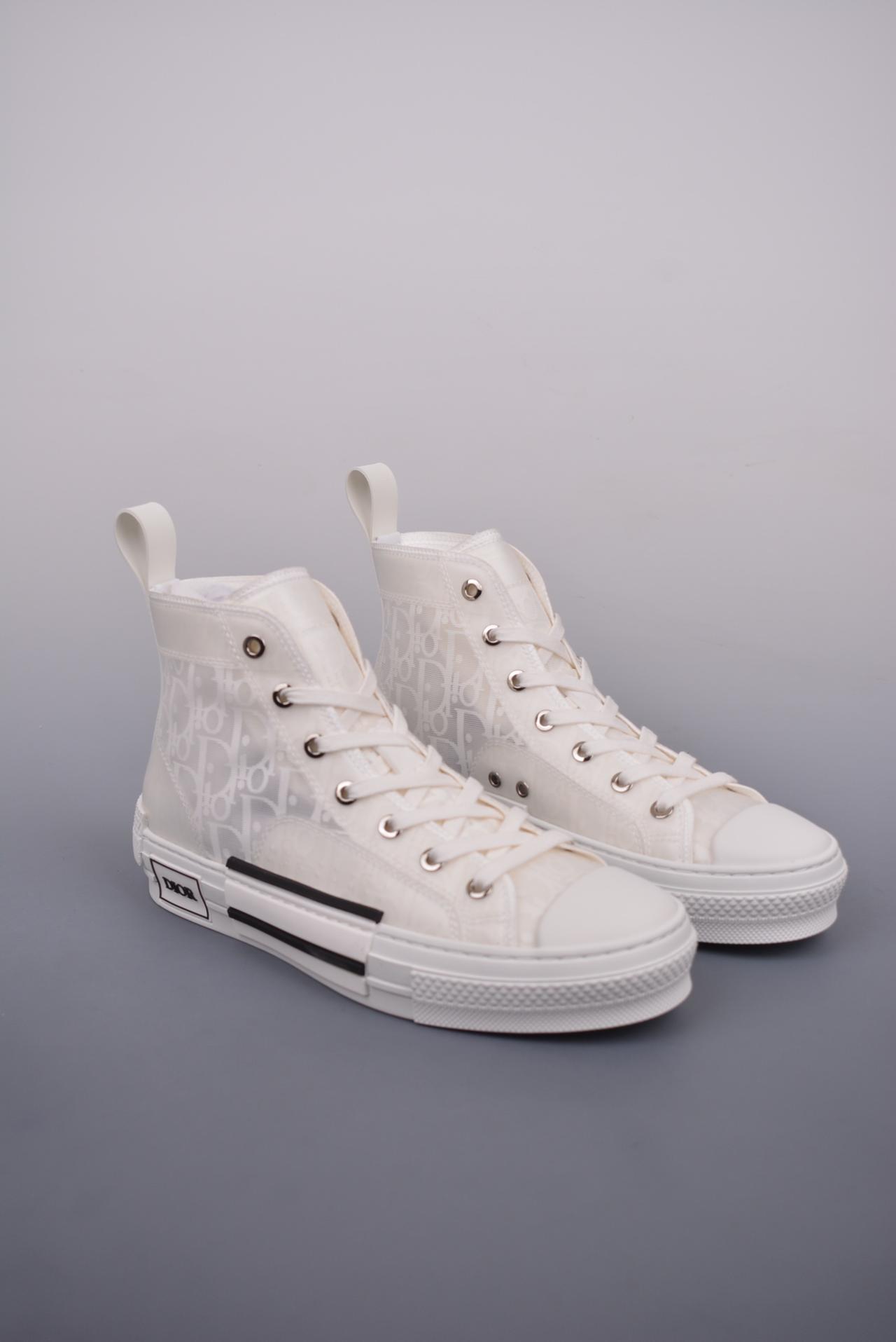 运动鞋, Sneakers - Dior B23 Oblique Top Sneakers 迪奥“CD重影”全套原装配件 历史最高复刻 羊皮贴底拉帮 原装耐弯折耐高温EVC饰片材质 尺码：39 40 41 42 43 44 45 46