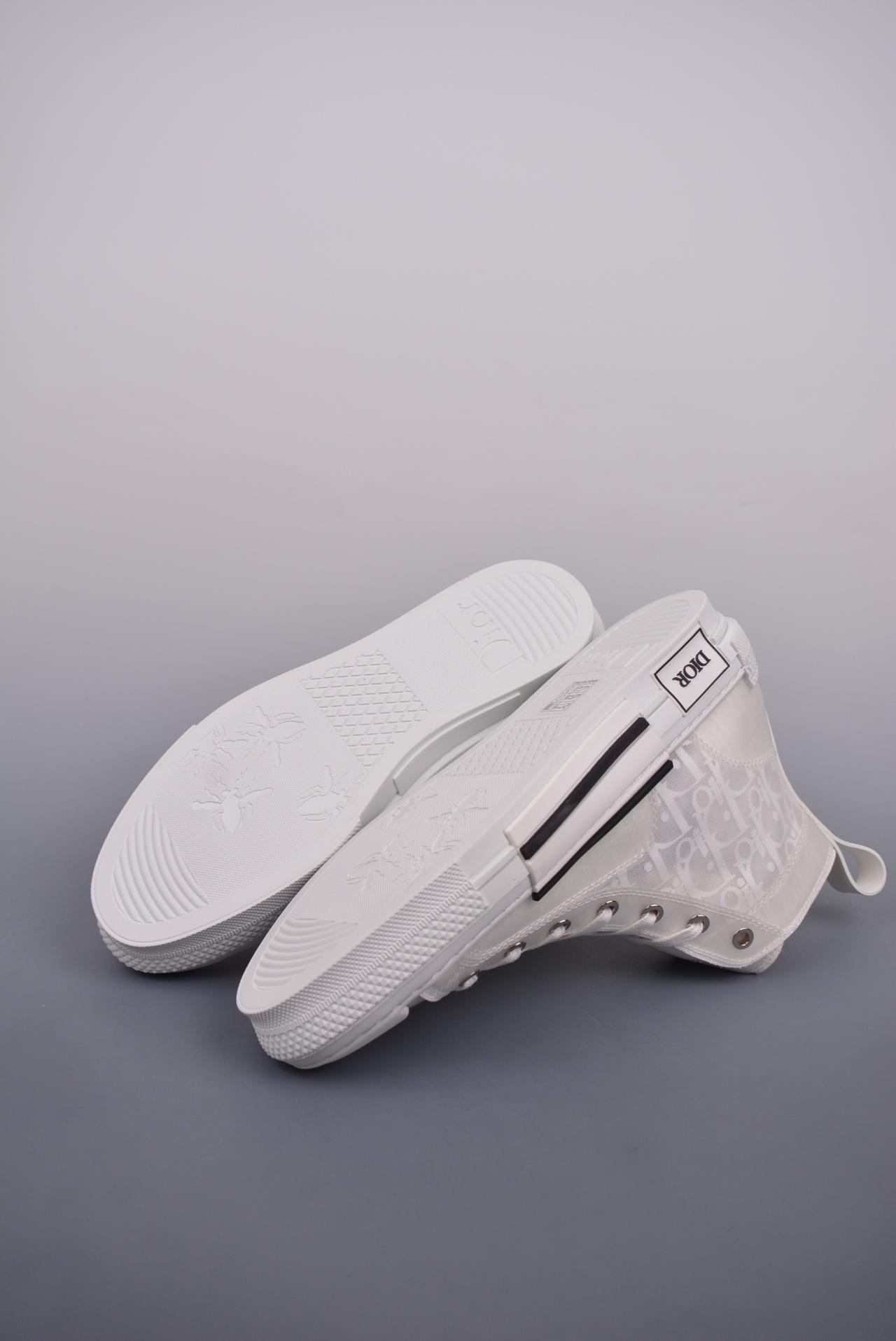 运动鞋, Sneakers - Dior B23 Oblique Top Sneakers 迪奥“CD重影”全套原装配件 历史最高复刻 羊皮贴底拉帮 原装耐弯折耐高温EVC饰片材质 尺码：39 40 41 42 43 44 45 46