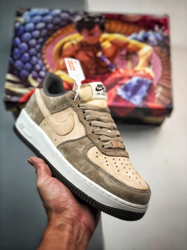 运动鞋, 服装, KD, Air Force 1 - 品牌：Air Force
系列：1 '07 Low
鞋子类型：卡其棕麂皮
鞋帮高度：低帮
货号：LF8989-222