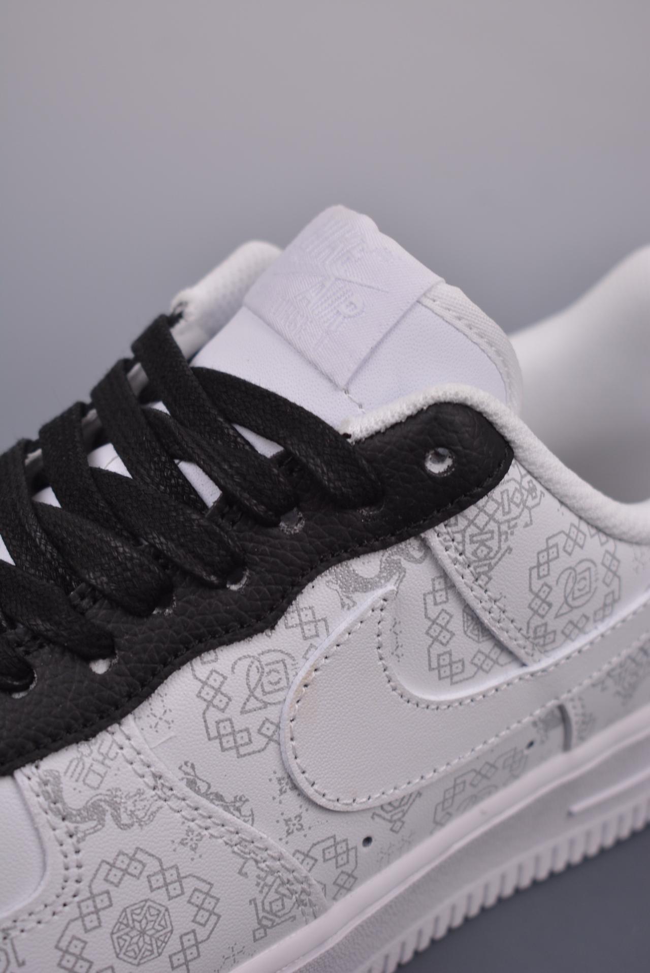 运动鞋, 篮球鞋, 球鞋, 服装, Air Force 1 Low, Air Force 1 - Air Force 1 Low Reacr Qs x CLOT 白丝绸 高帮 篮球鞋 货号：315166 100 3