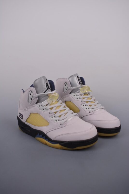 运动鞋, 篮球鞋, 球鞋, Air Jordan 5 - Air Jordan 5 Retro 白灰 复刻 高帮篮球鞋 货号：FZ5758 004GF