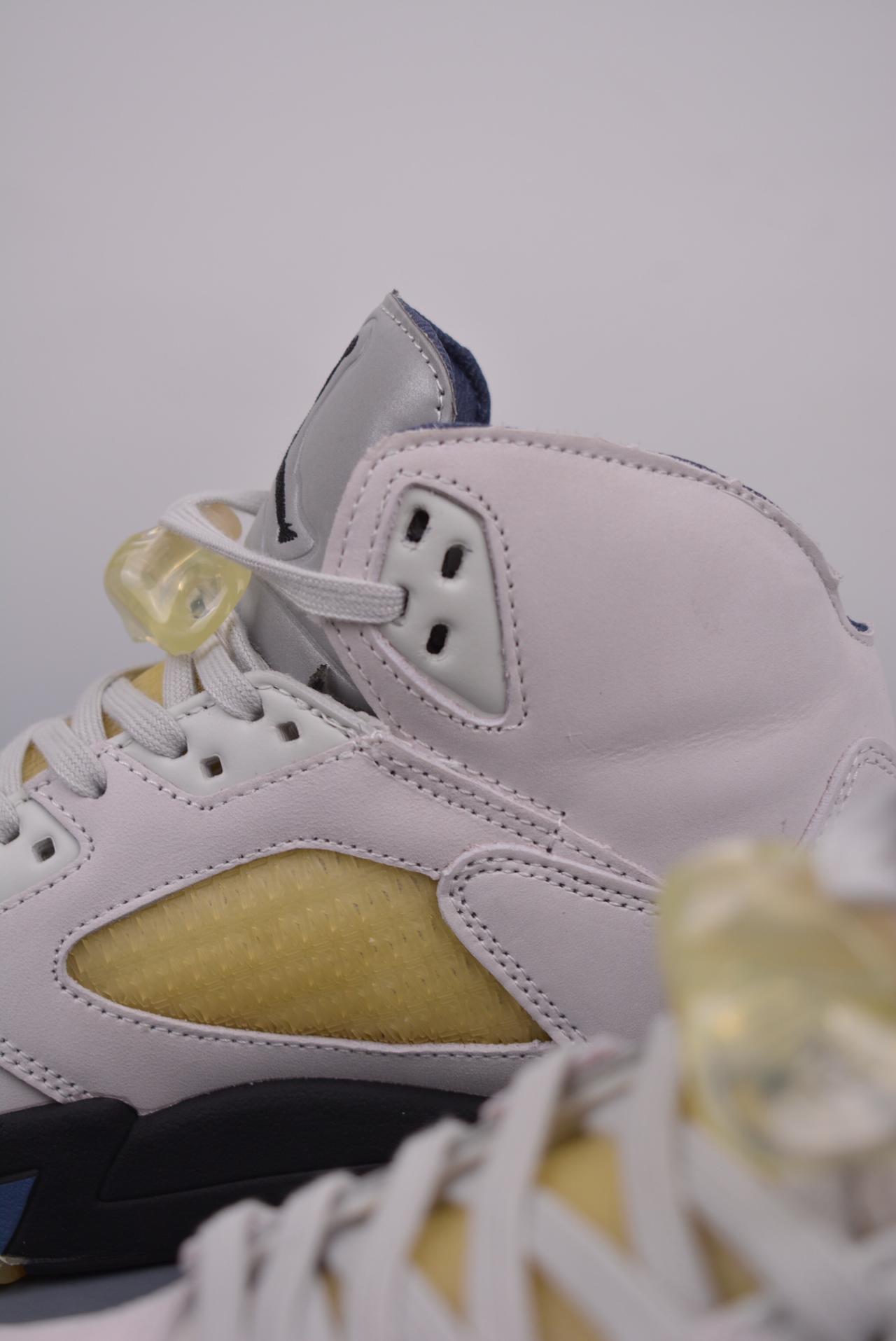 运动鞋, 篮球鞋, 球鞋, Air Jordan 5 - Air Jordan 5 Retro 白灰 复刻 高帮篮球鞋 货号：FZ5758 004GF