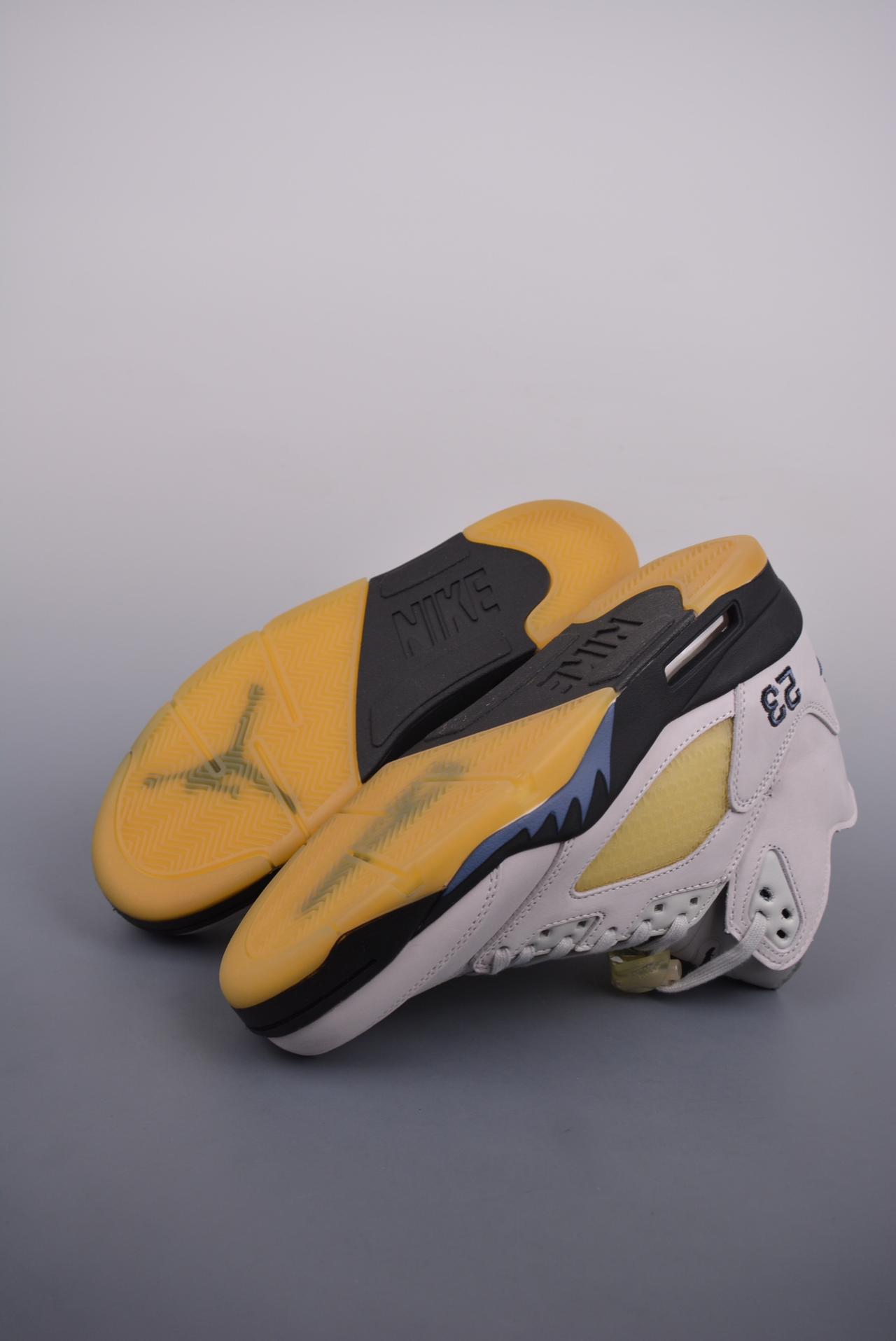 运动鞋, 篮球鞋, 球鞋, Air Jordan 5 - Air Jordan 5 Retro 白灰 复刻 高帮篮球鞋 货号：FZ5758 004GF