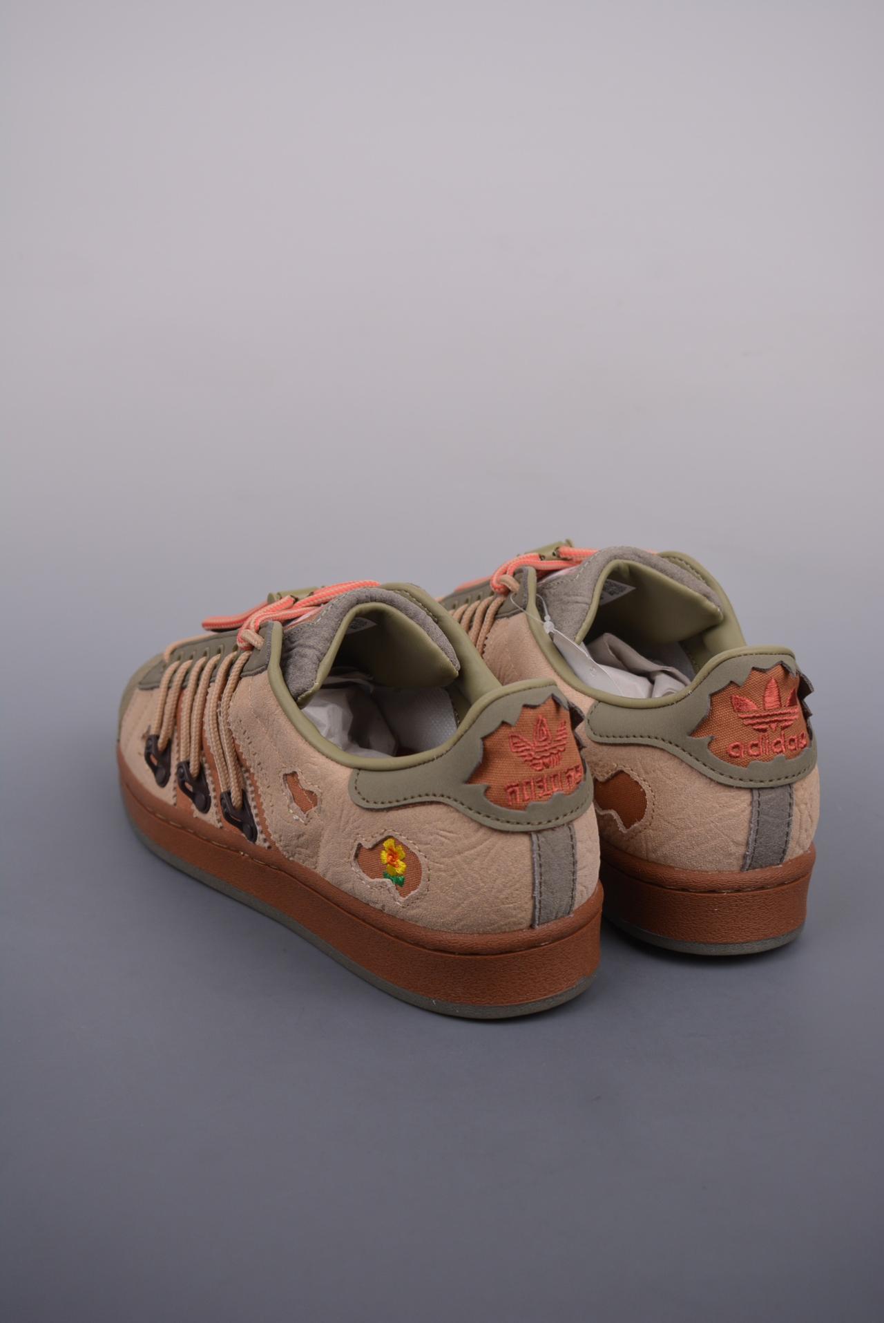 运动鞋, 贝壳头, 解构, 板鞋, 服装, adidas - Adidas SUPERSTAR 解构绑带 鞋子类型：板鞋 鞋帮高度：低帮 货号：HO6340Q