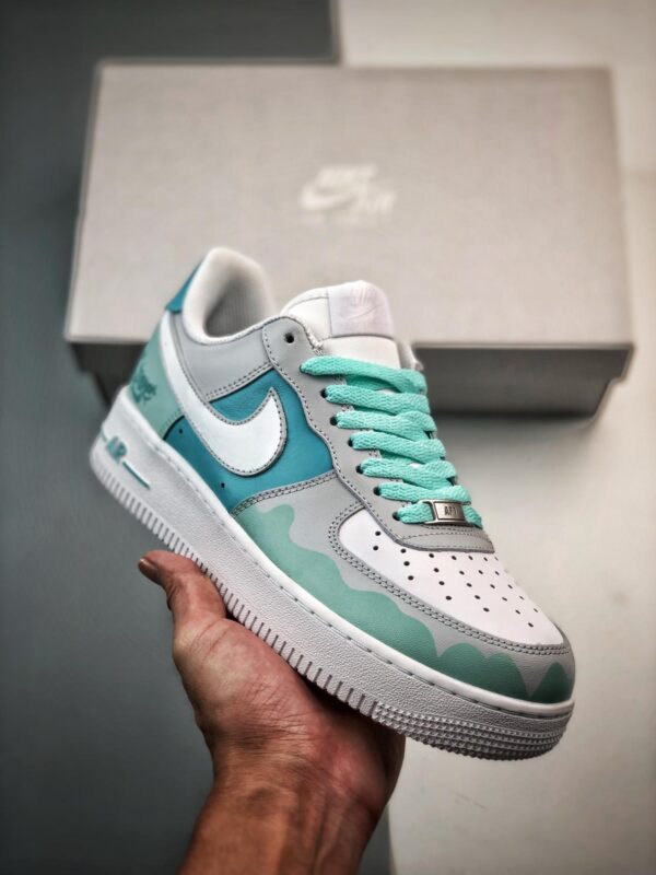 篮球鞋, 球鞋, Nike Air Force 1 '07 Low, NIke Air Force 1 '07, Nike Air Force 1, CW2288-111, Air Force 1 - Nike Air Force 1 '07 Low 灰蓝绿 高帮篮球鞋 货号：CW2288-111