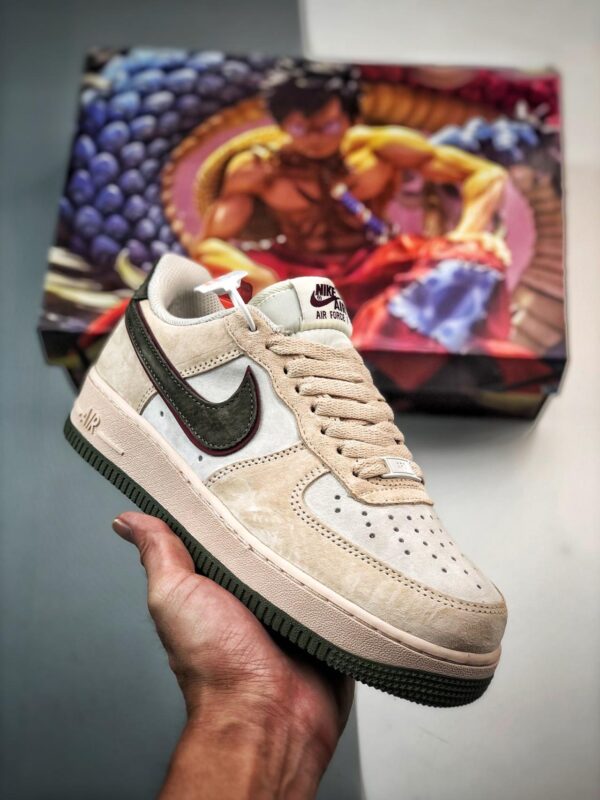 运动鞋, KD, Air Force 1 - Air Force 1 '07 Low 米绿红麂皮 鞋帮高度低鞋 红色 货号：LF8989-111