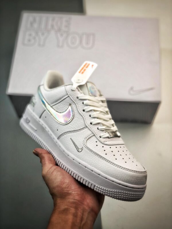 Nike Air Force 1 Low, Nike Air Force 1, Nike, CW2288-111, Air Force 1 Low, Air Force 1 - Nike Air Force 1 Low "By You" 高帮鞋 颜色：斯图西白银镭射 货号：CW2288-111