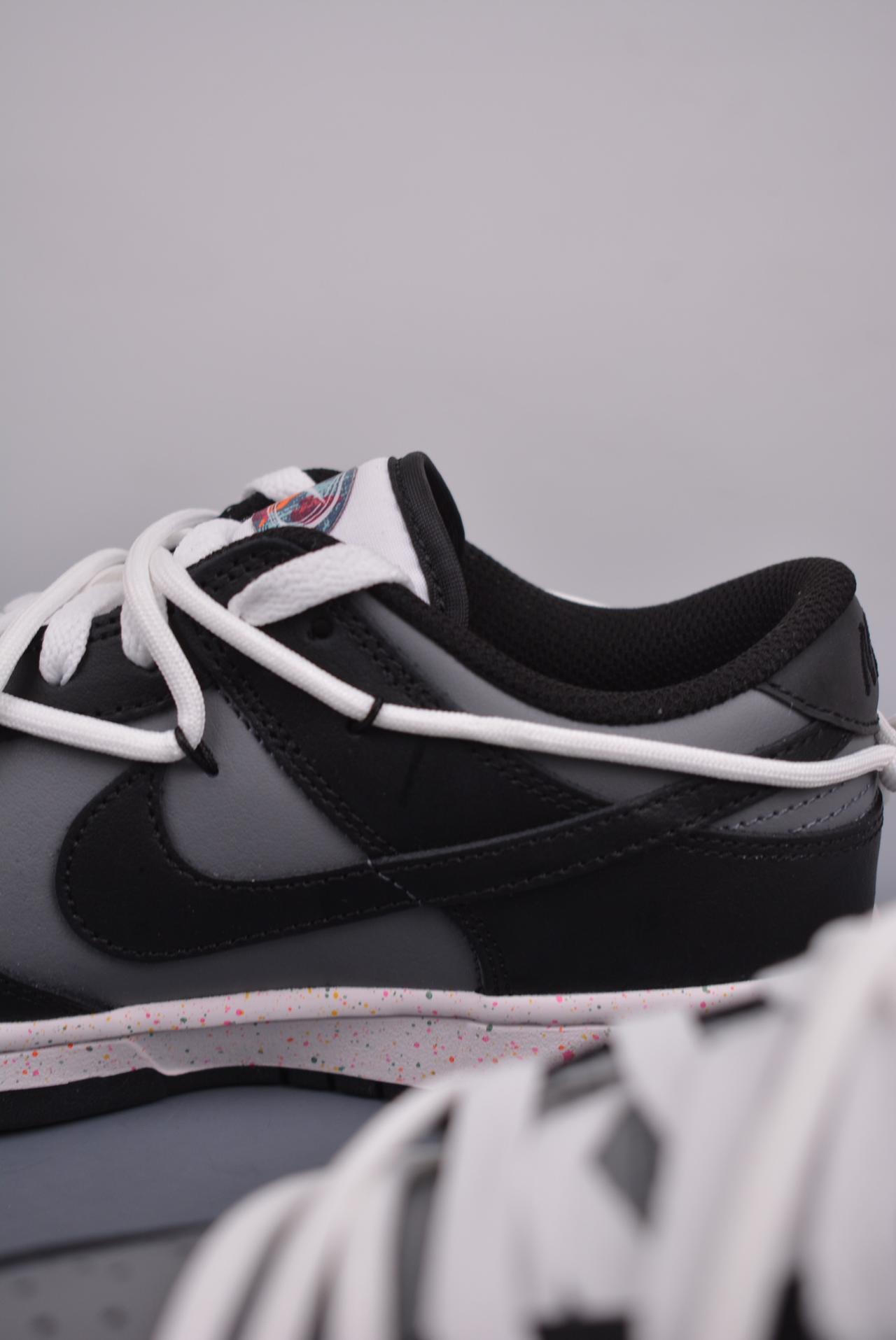 解构, SB Dunk Low, Nike SB Dunk Low, Nike, Dunk Low, Dunk - Nike SB Dunk Low 泼墨黑灰 反转三勾 鞋帮高度 低帮 颜色 黑灰 货号 FD4623