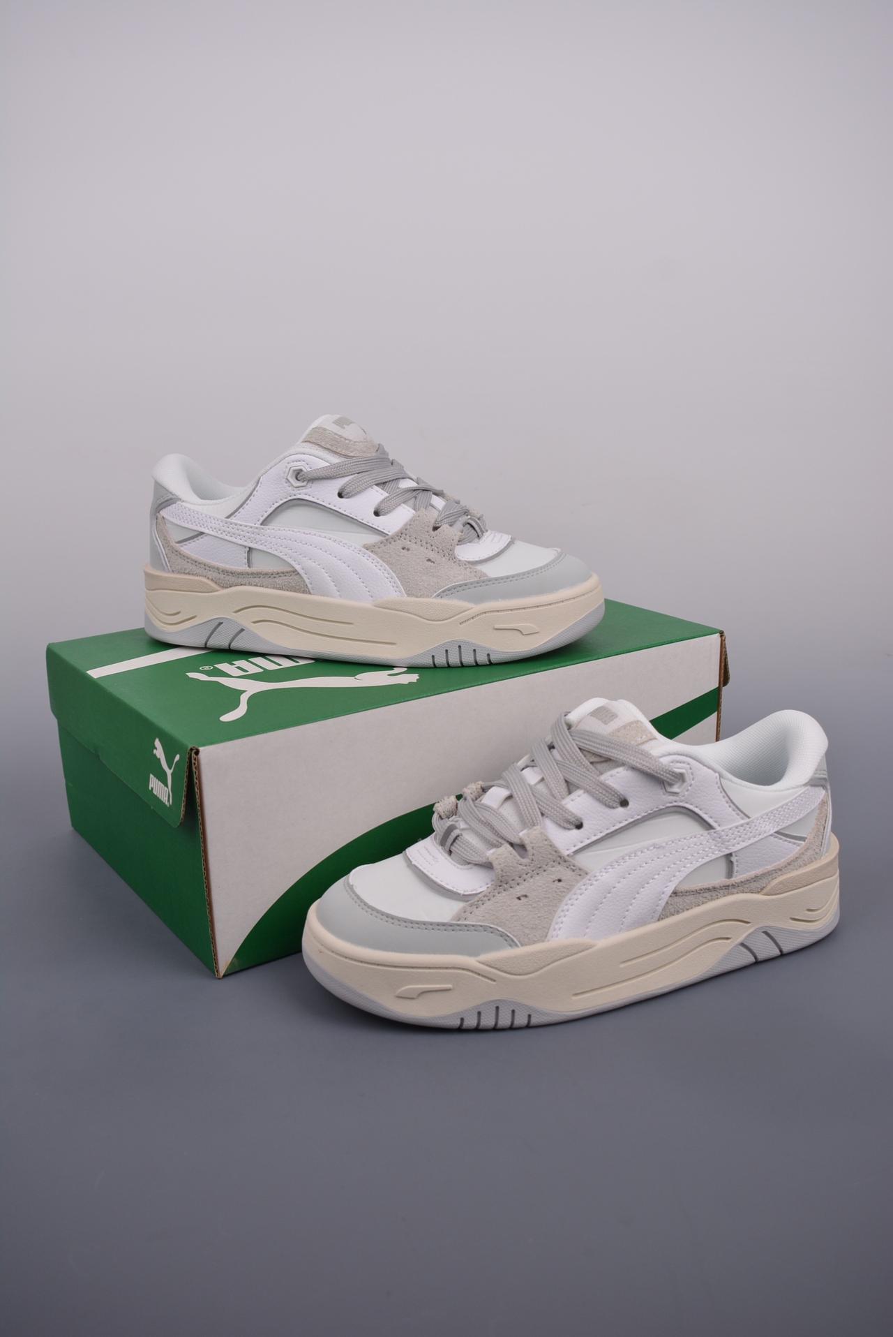 运动鞋, 板鞋, 休闲板鞋, PUMA - PUMA Night Rider 低帮休闲板鞋 防滑耐磨 灰色 货号: 393288 01LF 尺码: 35 36 36.5 37.5 38 38.5 39 40 40.5 41 42 42.5 43 44 45