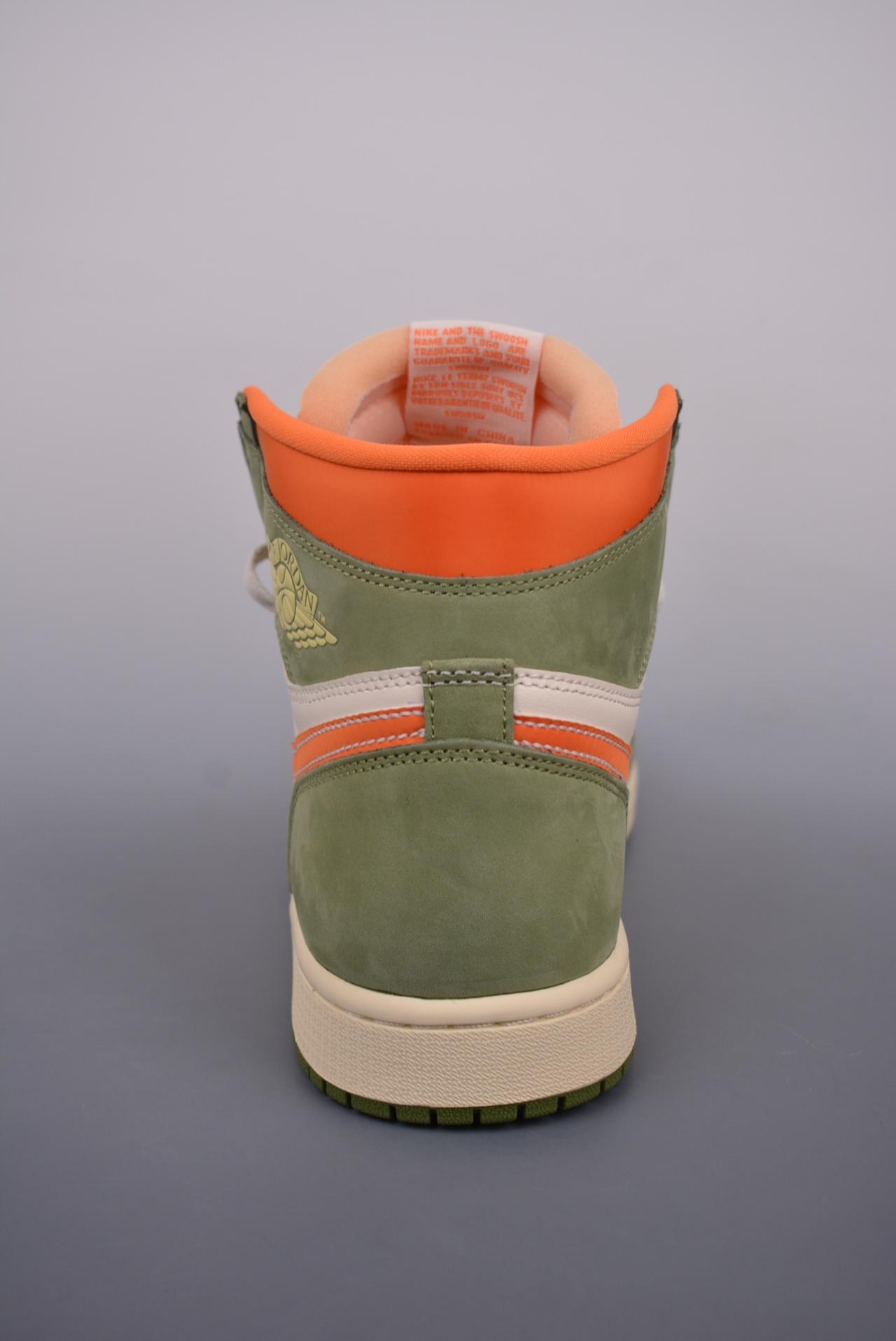 篮球鞋, 球鞋, RO, Celadon, Air Jordan 1 Retro, Air Jordan 1, Air Jordan - Air Jordan 1 Retro Celadon 高帮篮球鞋 橙绿脚趾 货号：FB9934 300CF